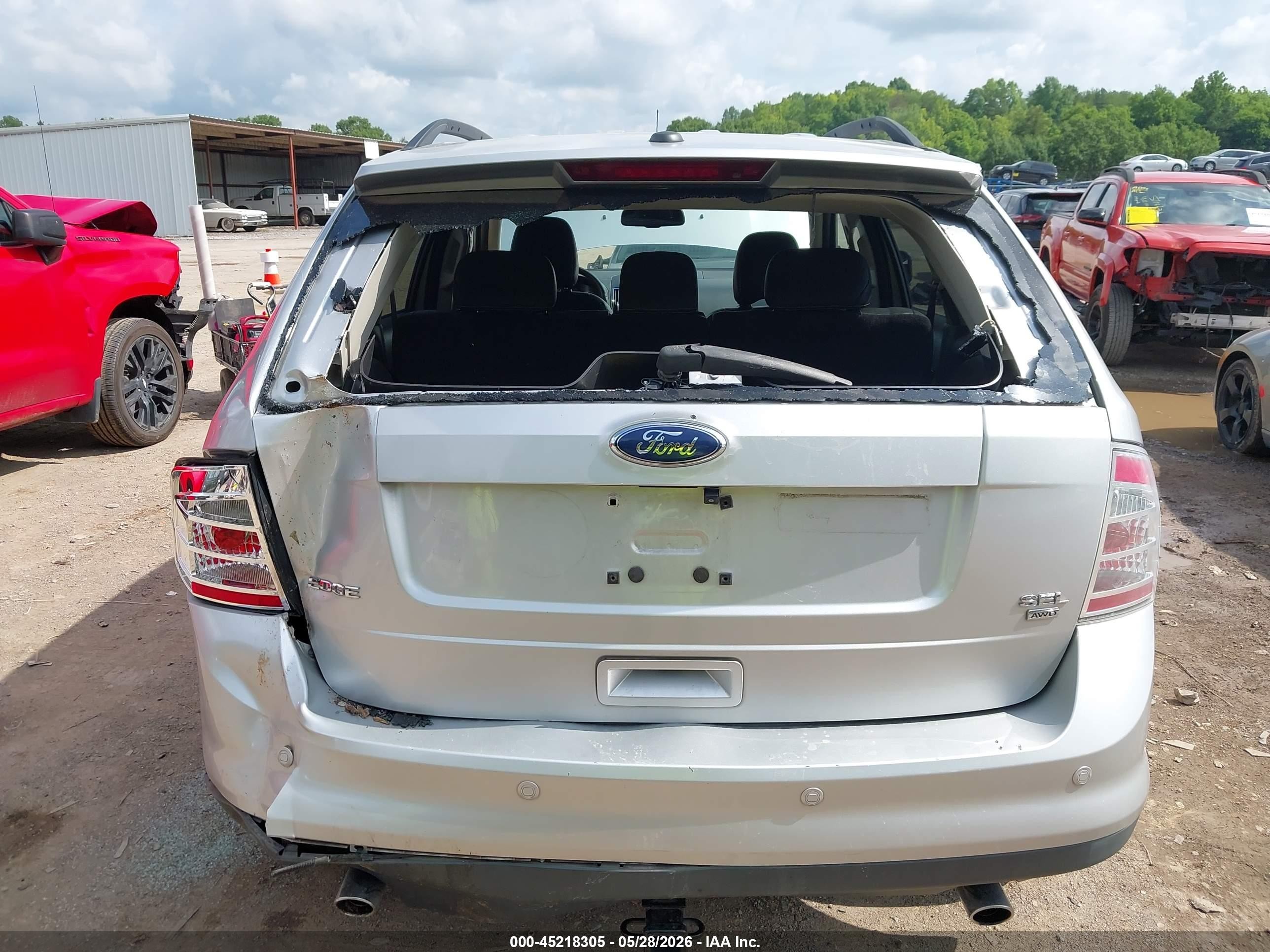 2009 Ford Edge Sel Silver vin: 2FMDK48C59BA69985