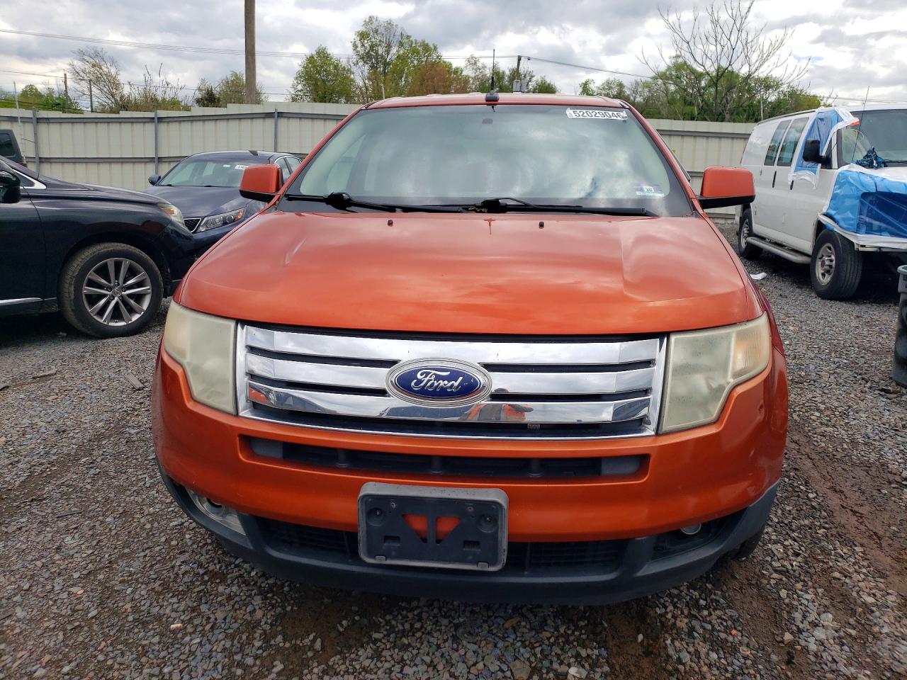 2007 Ford Edge Sel Orange vin: 2FMDK48C67BA51413