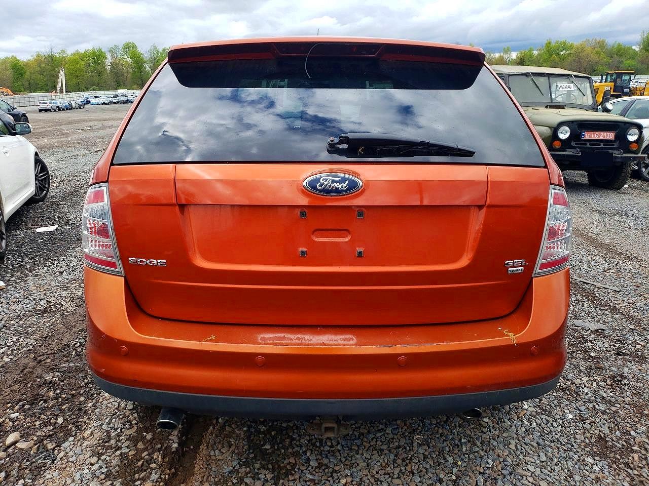 2007 Ford Edge Sel Orange vin: 2FMDK48C67BA51413