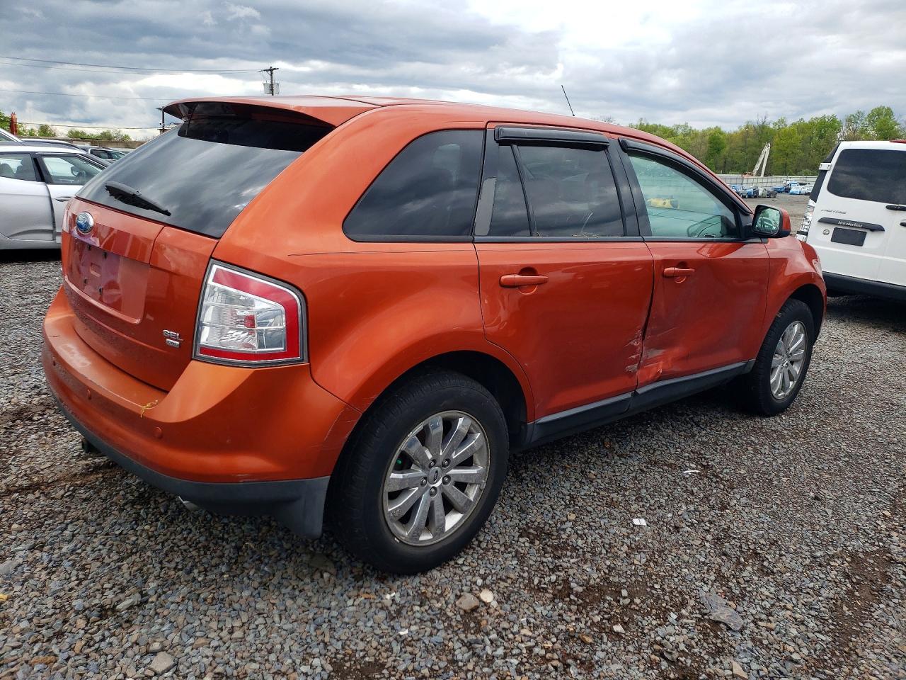 2007 Ford Edge Sel Orange vin: 2FMDK48C67BA51413