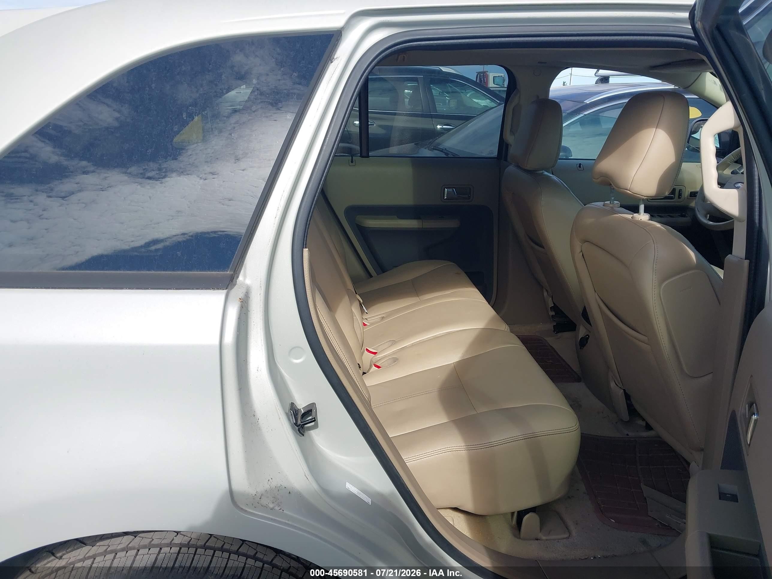 2007 Ford Edge Sel Кремовый vin: 2FMDK48C67BA87974