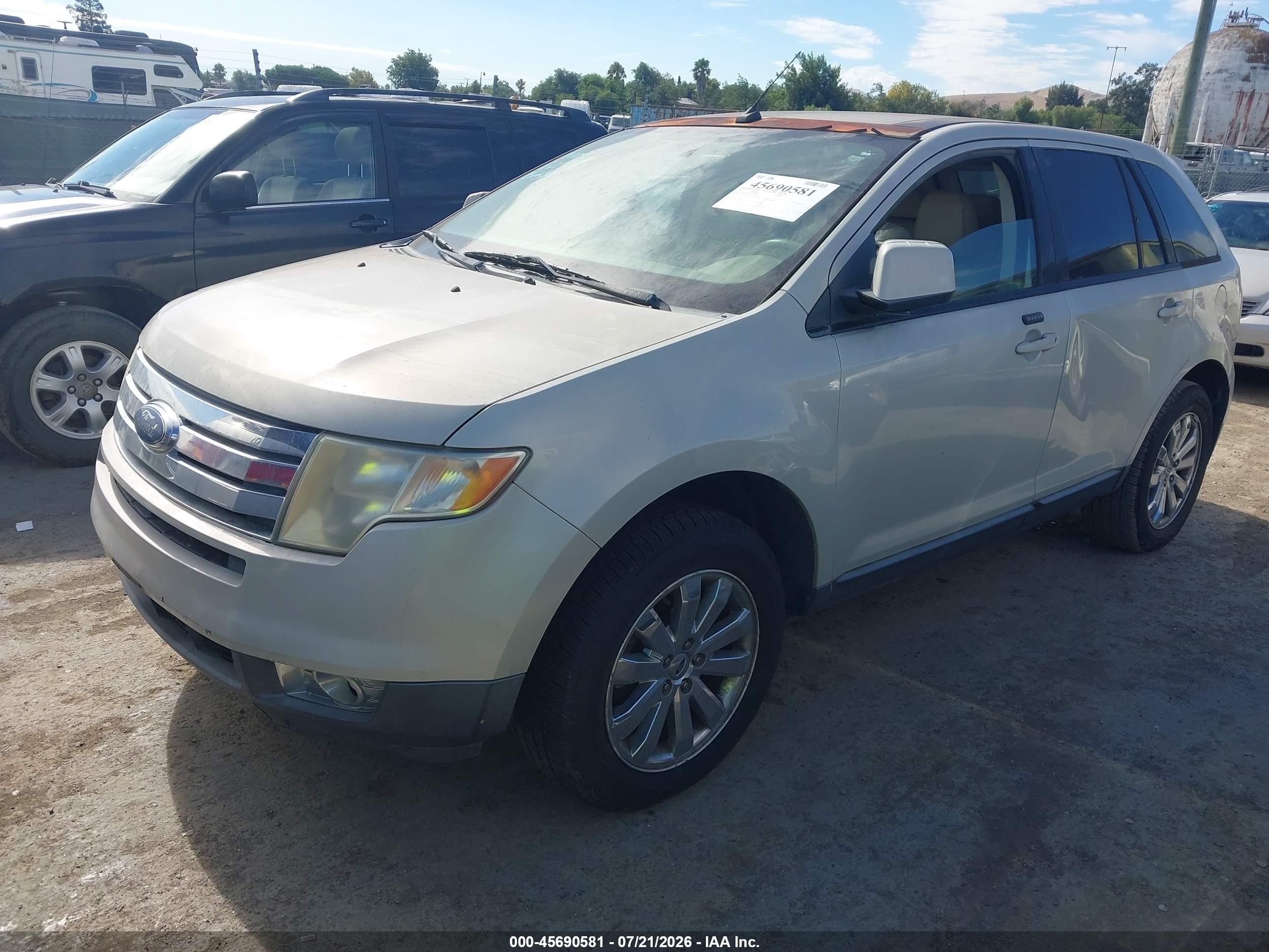 2007 Ford Edge Sel Кремовый vin: 2FMDK48C67BA87974