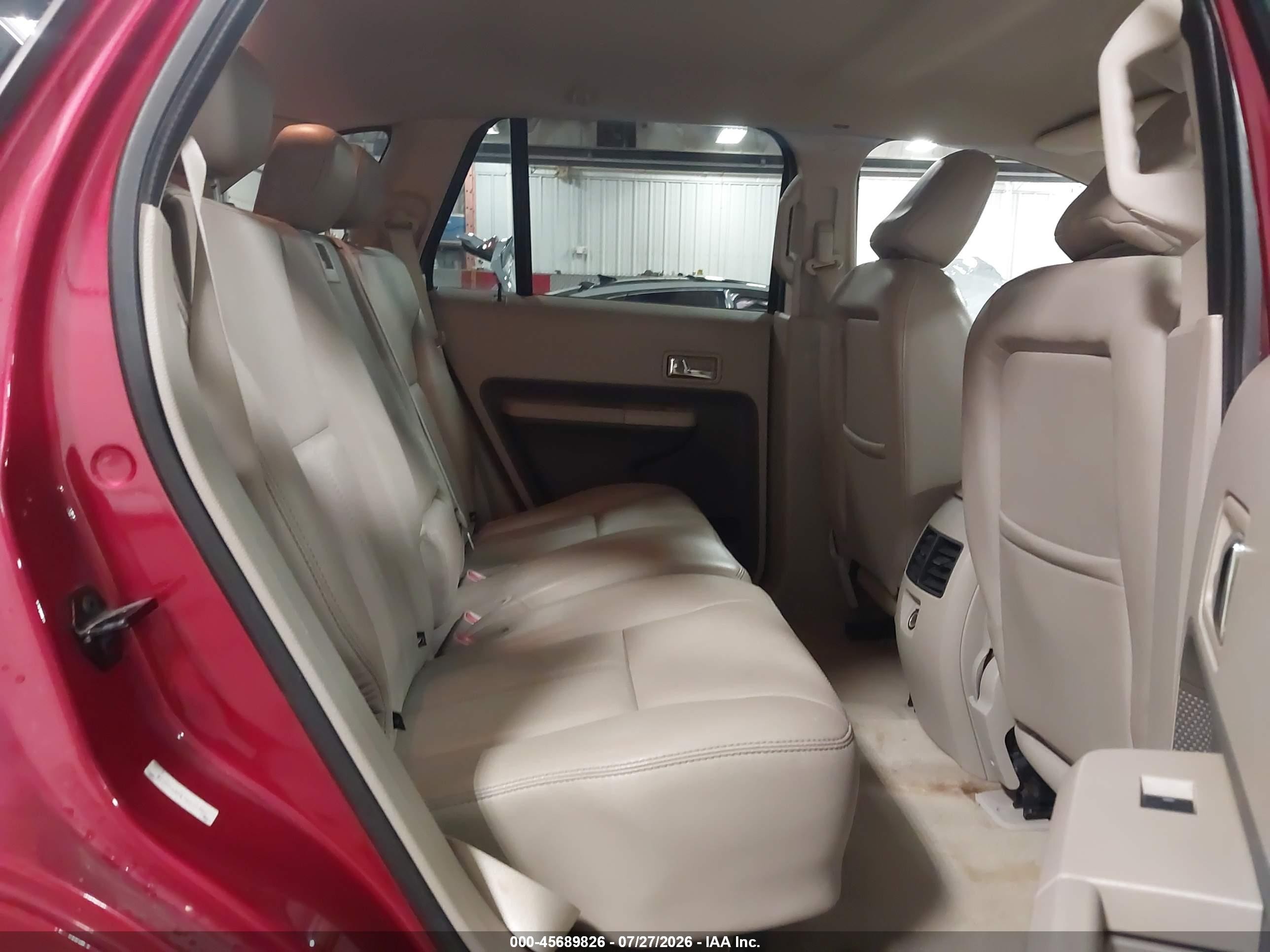 2007 Ford Edge Sel Red vin: 2FMDK48C67BB20780