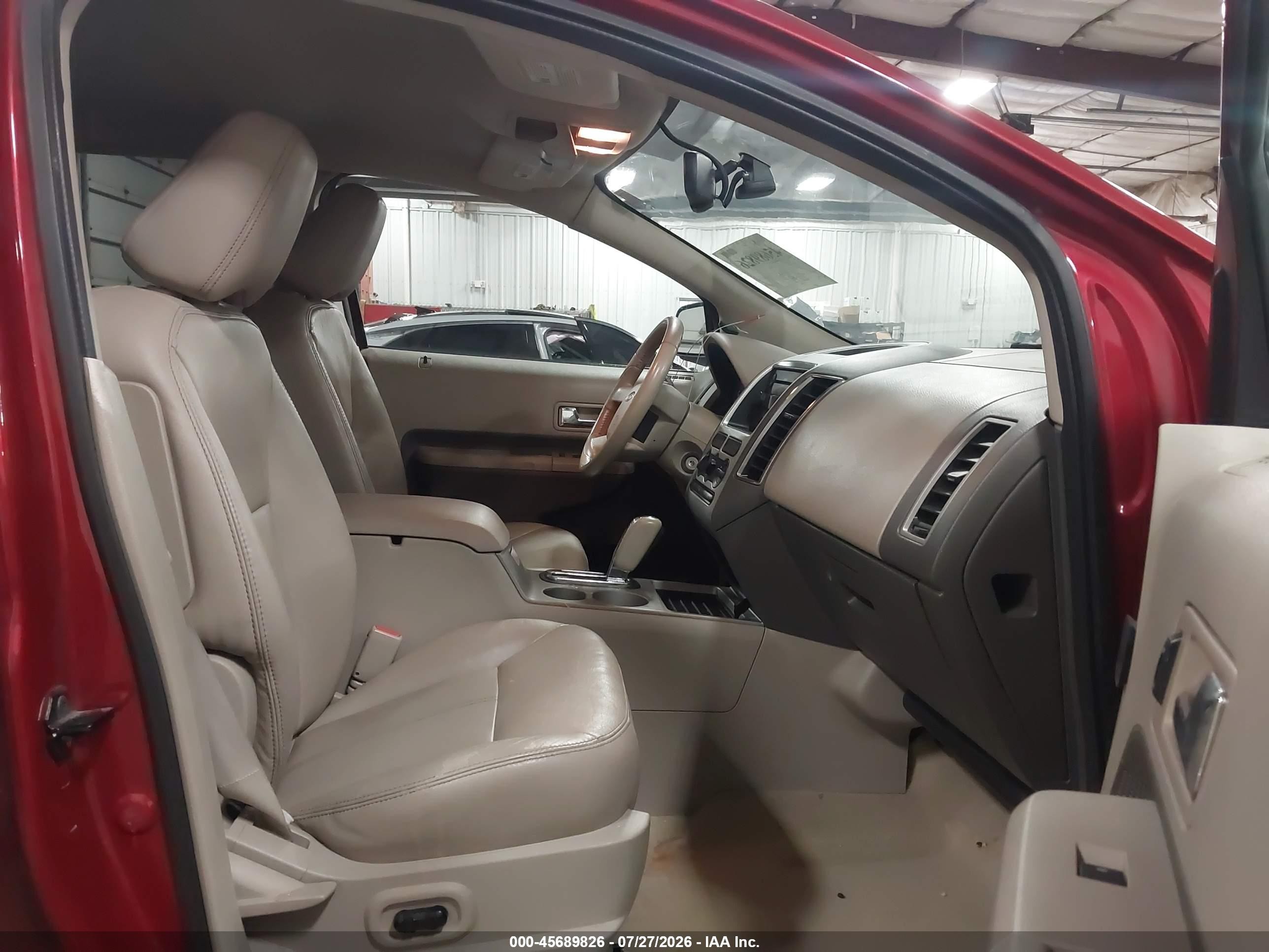 2007 Ford Edge Sel Red vin: 2FMDK48C67BB20780