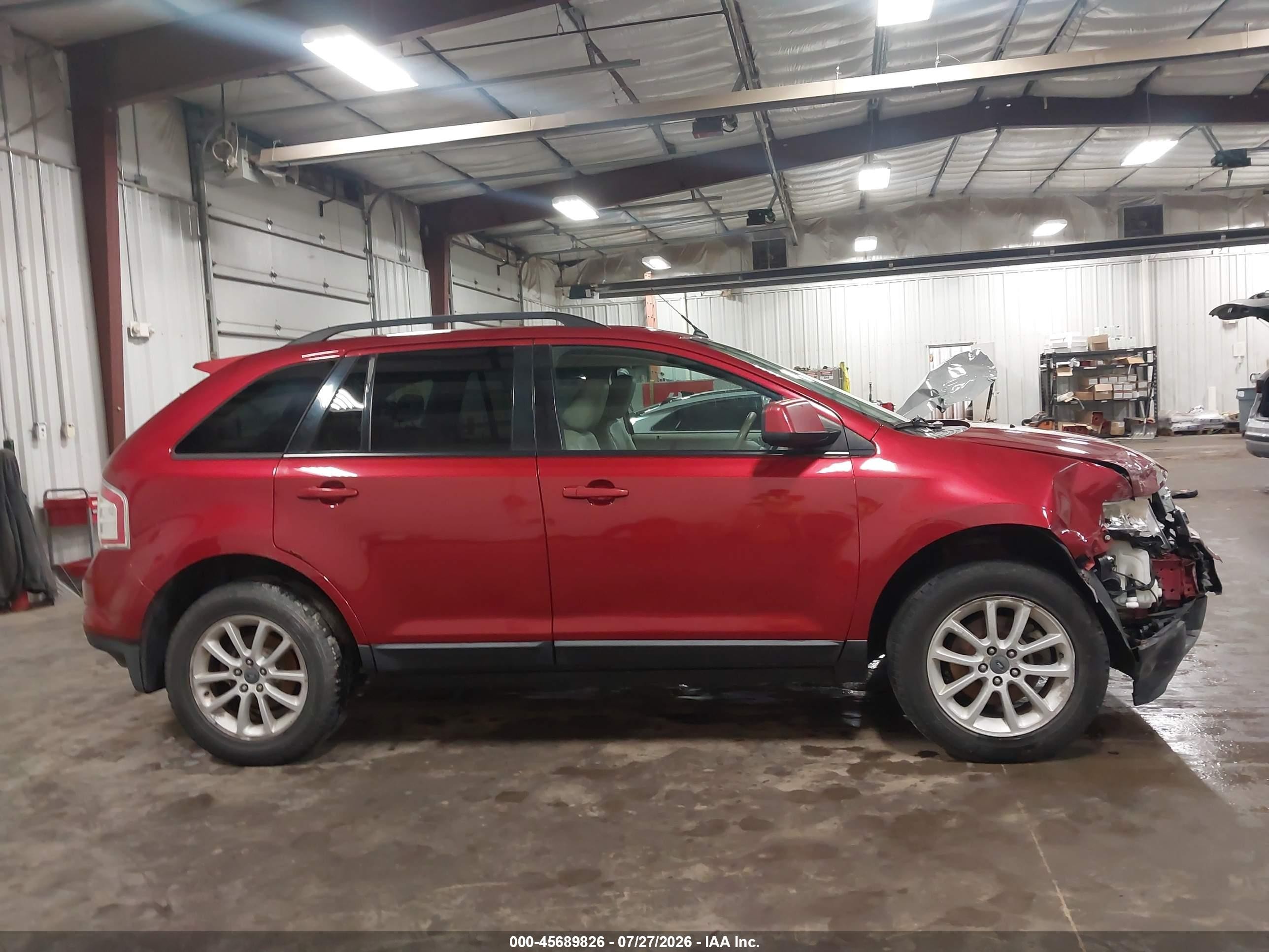2007 Ford Edge Sel Red vin: 2FMDK48C67BB20780
