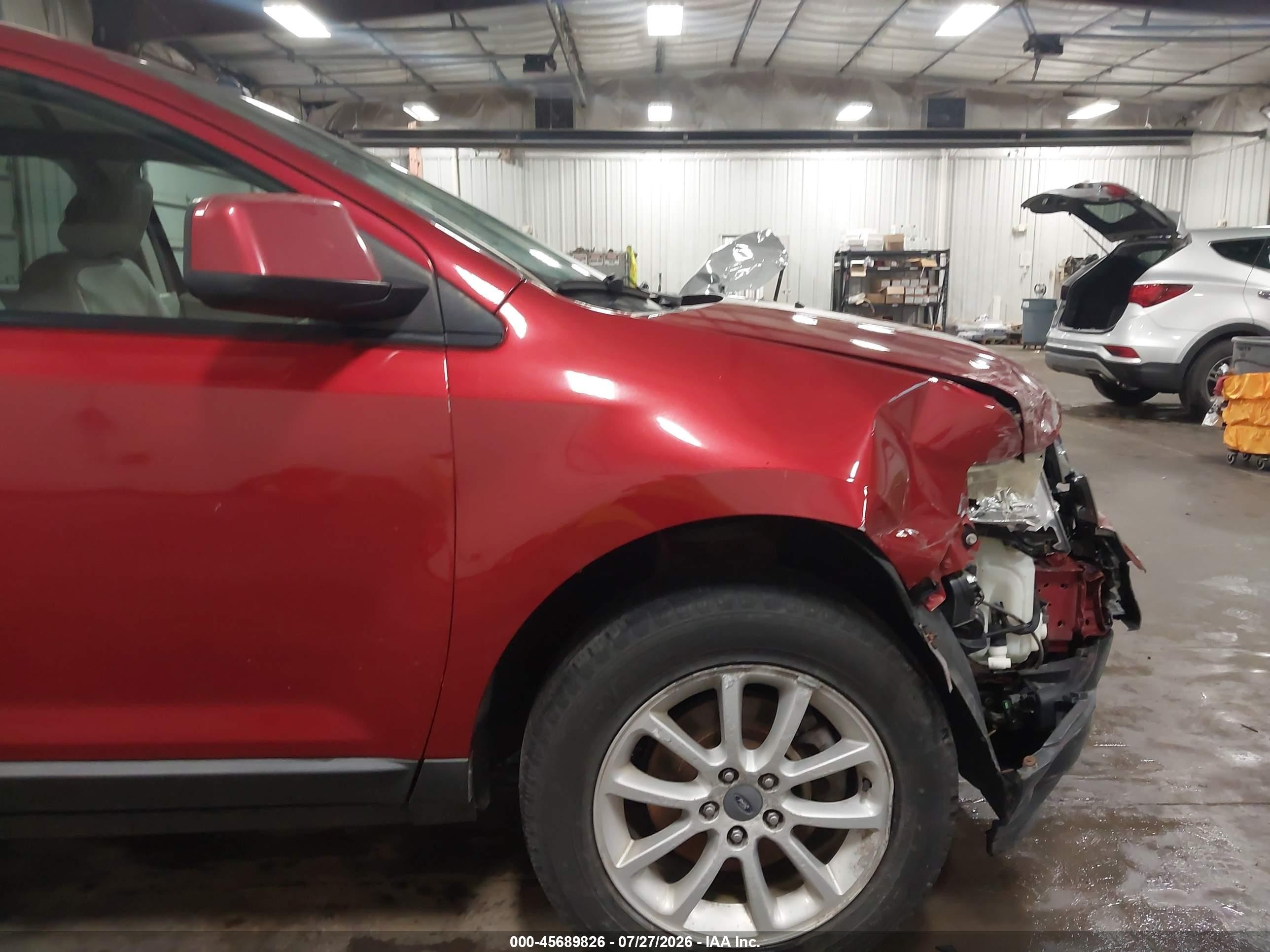 2007 Ford Edge Sel Red vin: 2FMDK48C67BB20780
