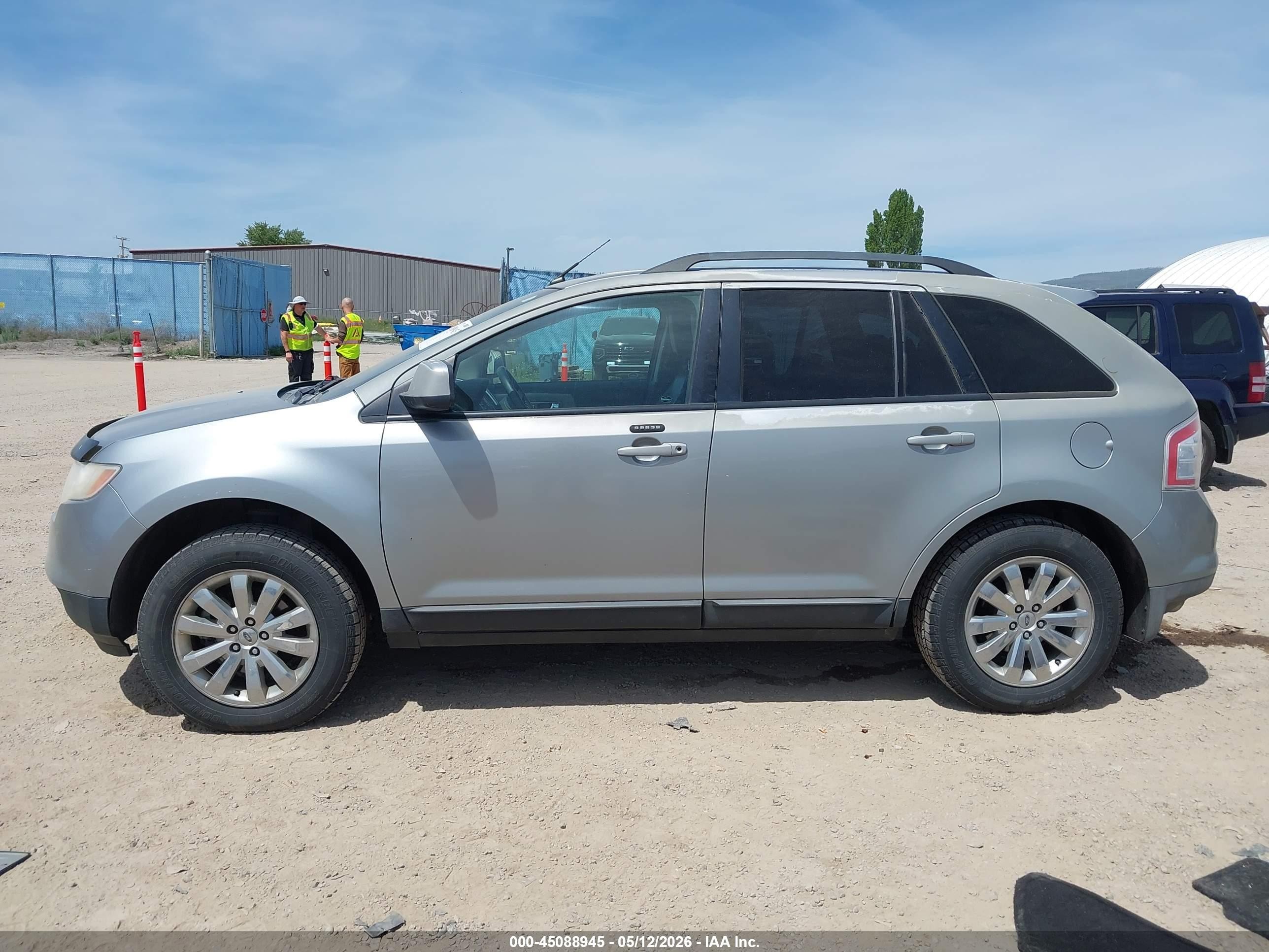 2007 Ford Edge Sel Silver vin: 2FMDK48C77BB02739