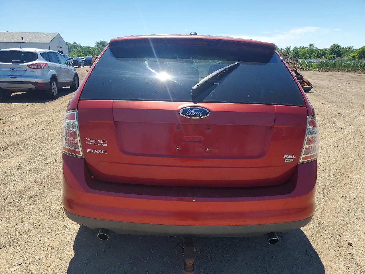 2007 Ford Edge Sel Red vin: 2FMDK48C77BB51021