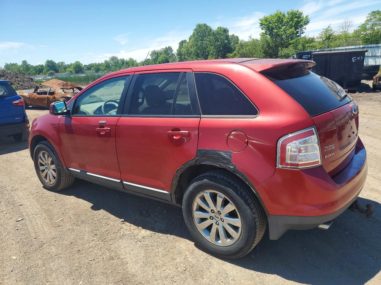 2007 Ford Edge Sel Red vin: 2FMDK48C77BB51021