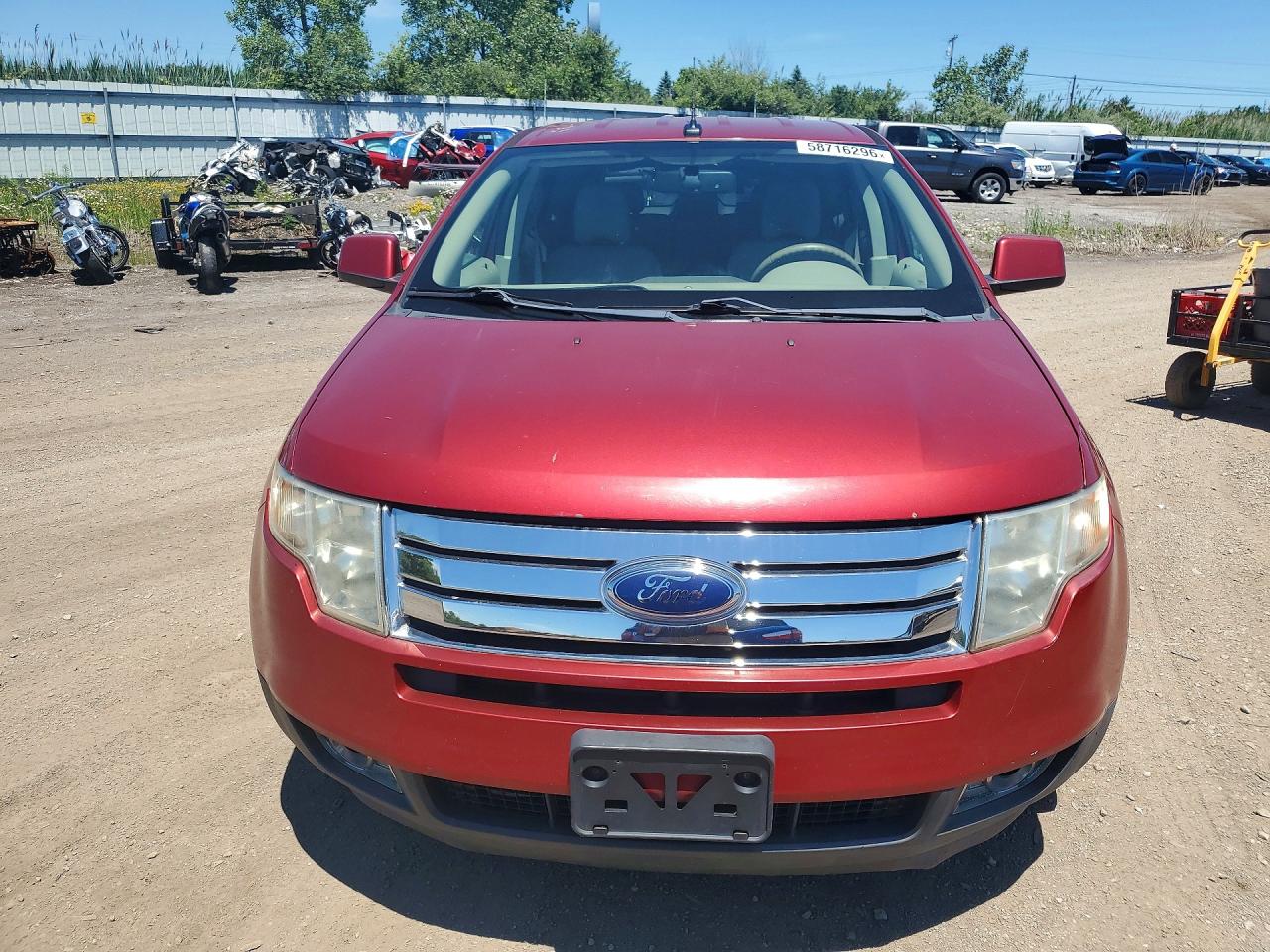 2007 Ford Edge Sel Red vin: 2FMDK48C77BB51021