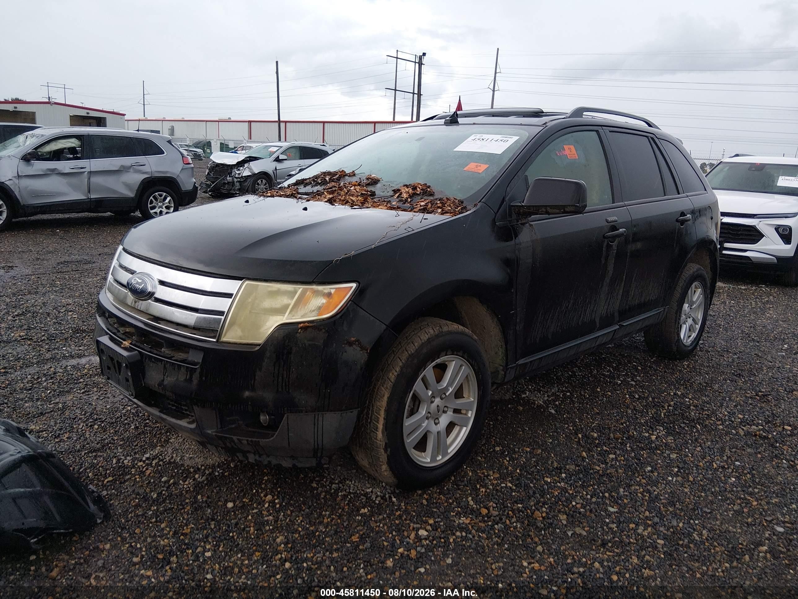 2008 Ford Edge Sel Black vin: 2FMDK48C78BA06160