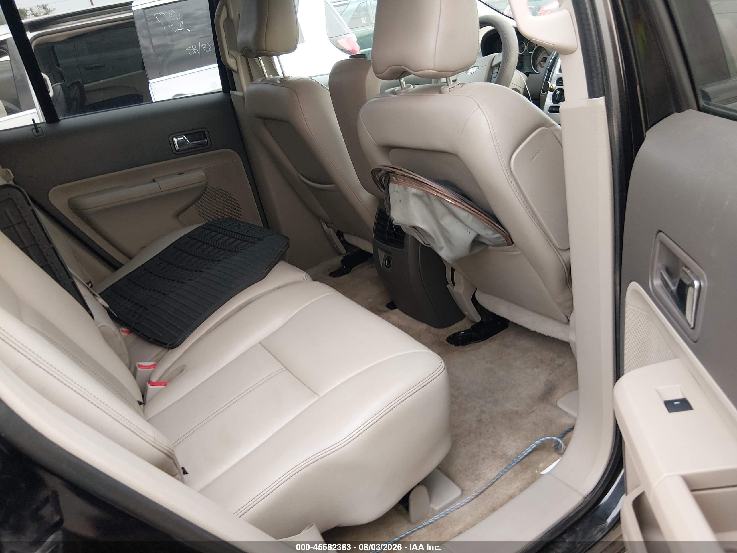 2008 Ford Edge Sel Black vin: 2FMDK48C78BA38851