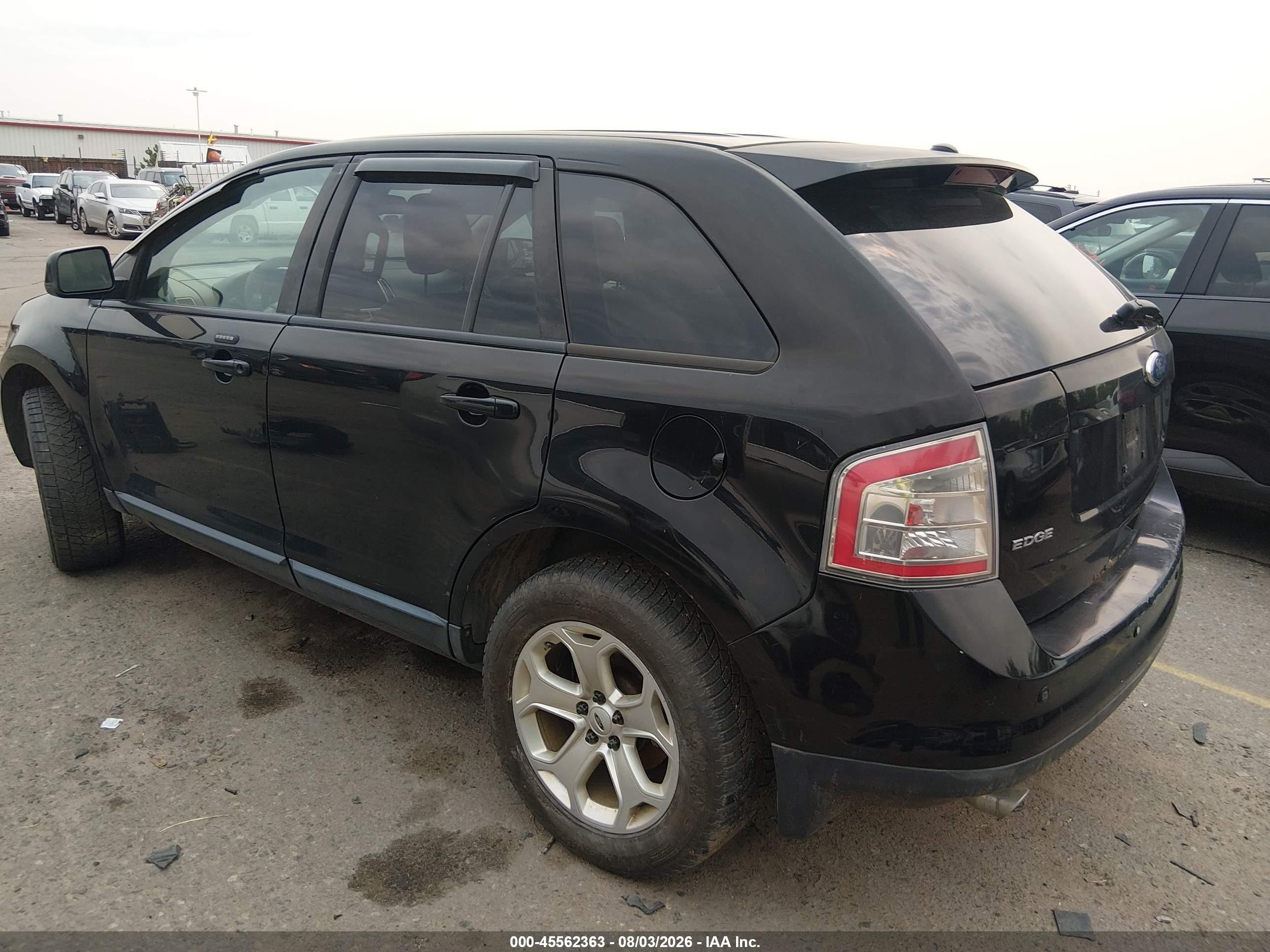 2008 Ford Edge Sel Black vin: 2FMDK48C78BA38851