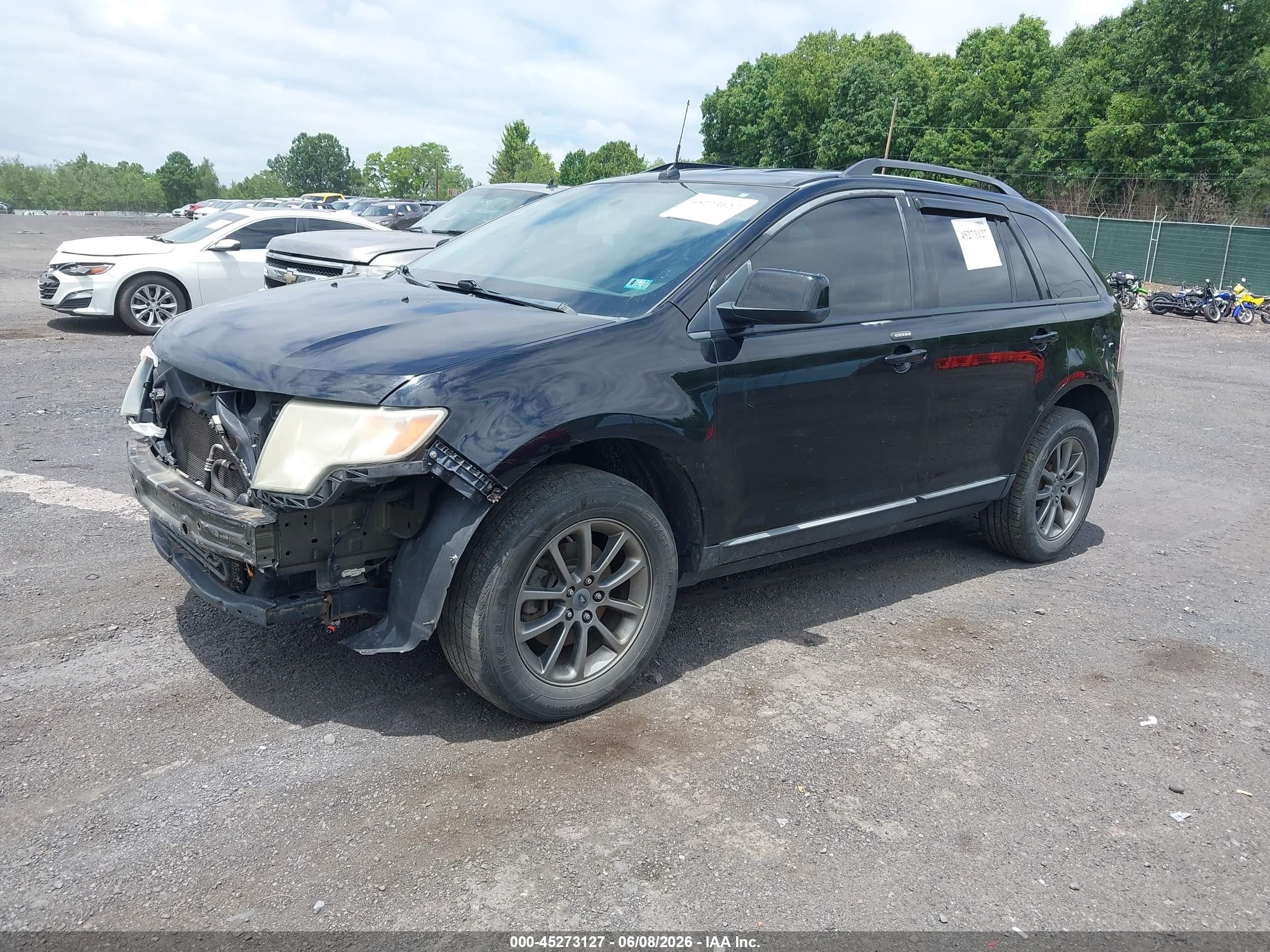 2008 Ford Edge Sel Black vin: 2FMDK48C78BB26508