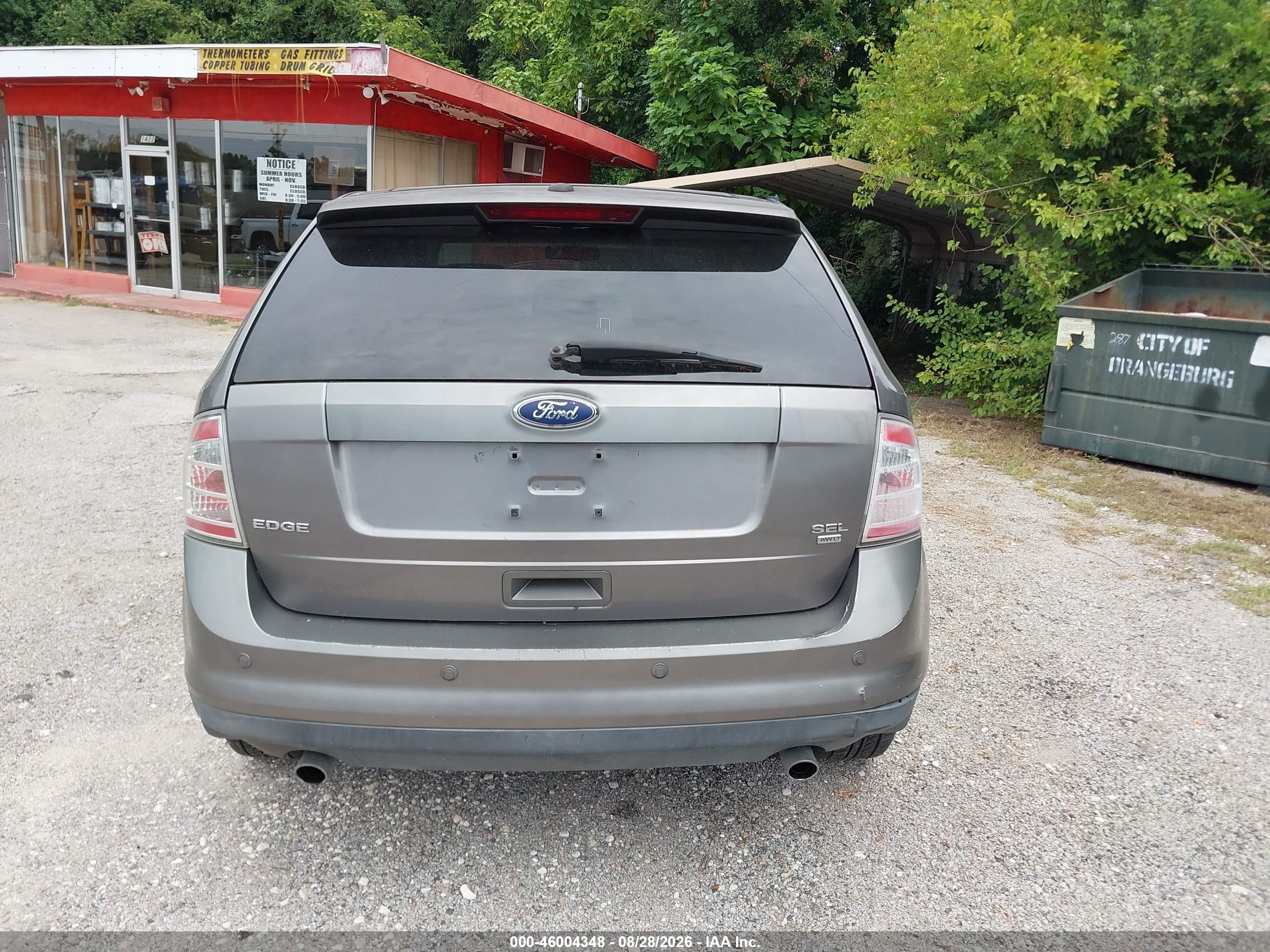 2009 Ford Edge Sel Gray vin: 2FMDK48C79BA70006