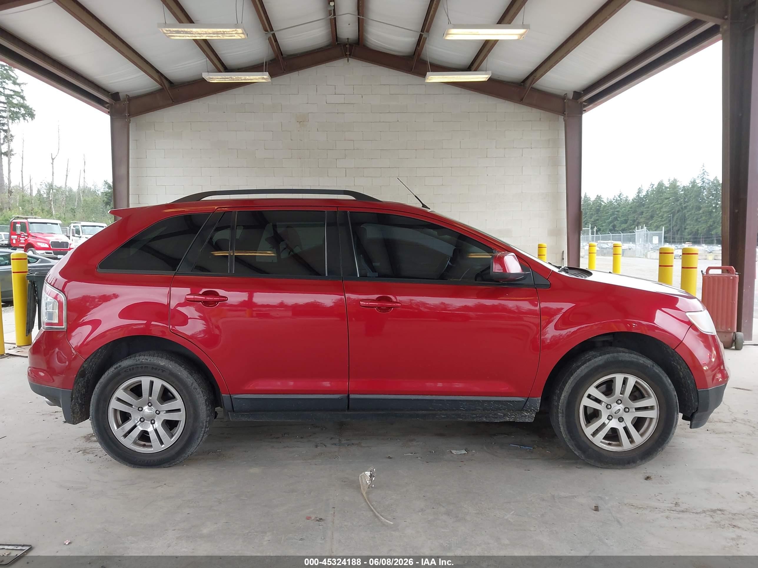2008 Ford Edge Sel Red vin: 2FMDK48C88BA73981