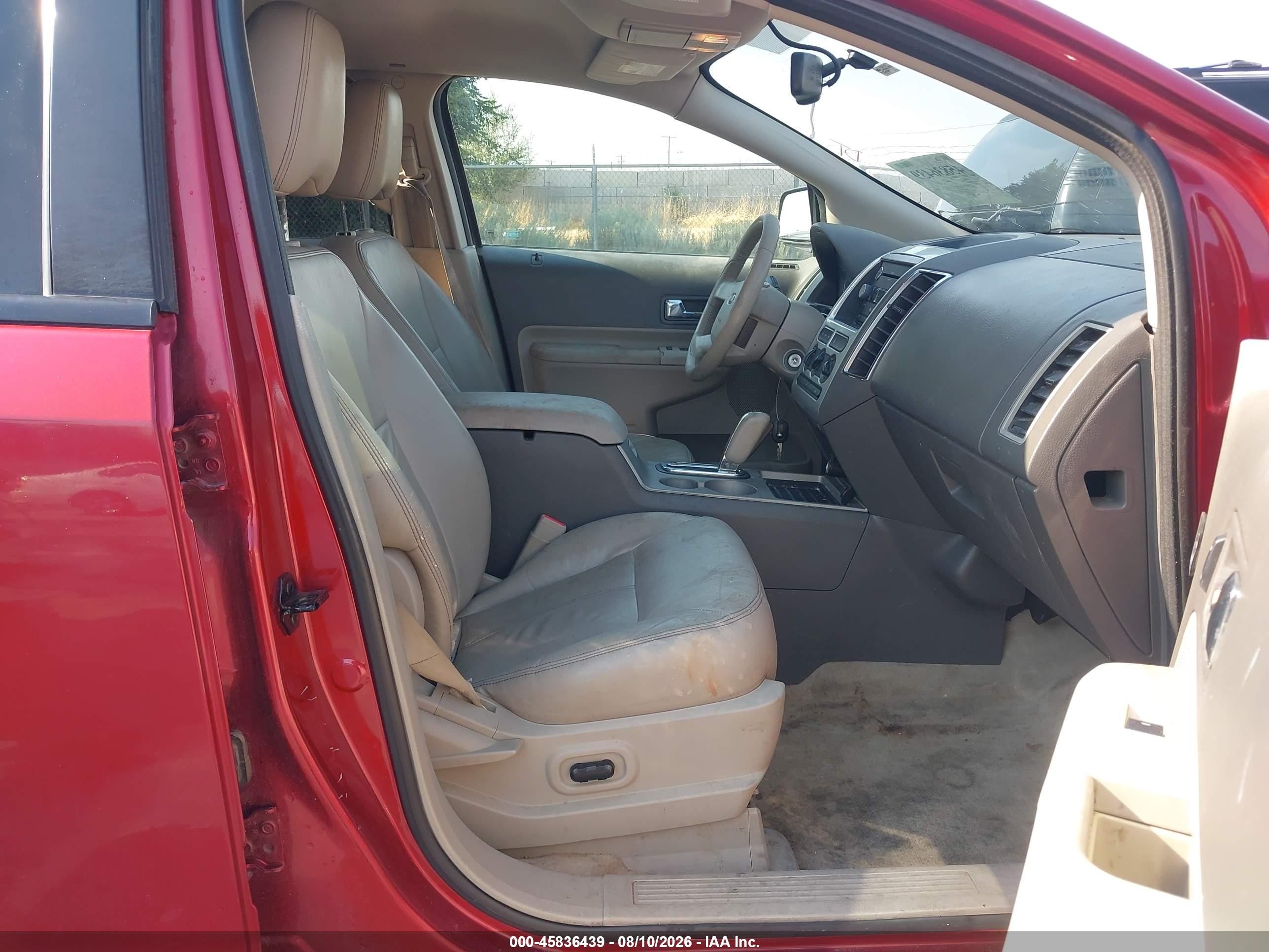 2008 Ford Edge Sel Red vin: 2FMDK48C88BB21396