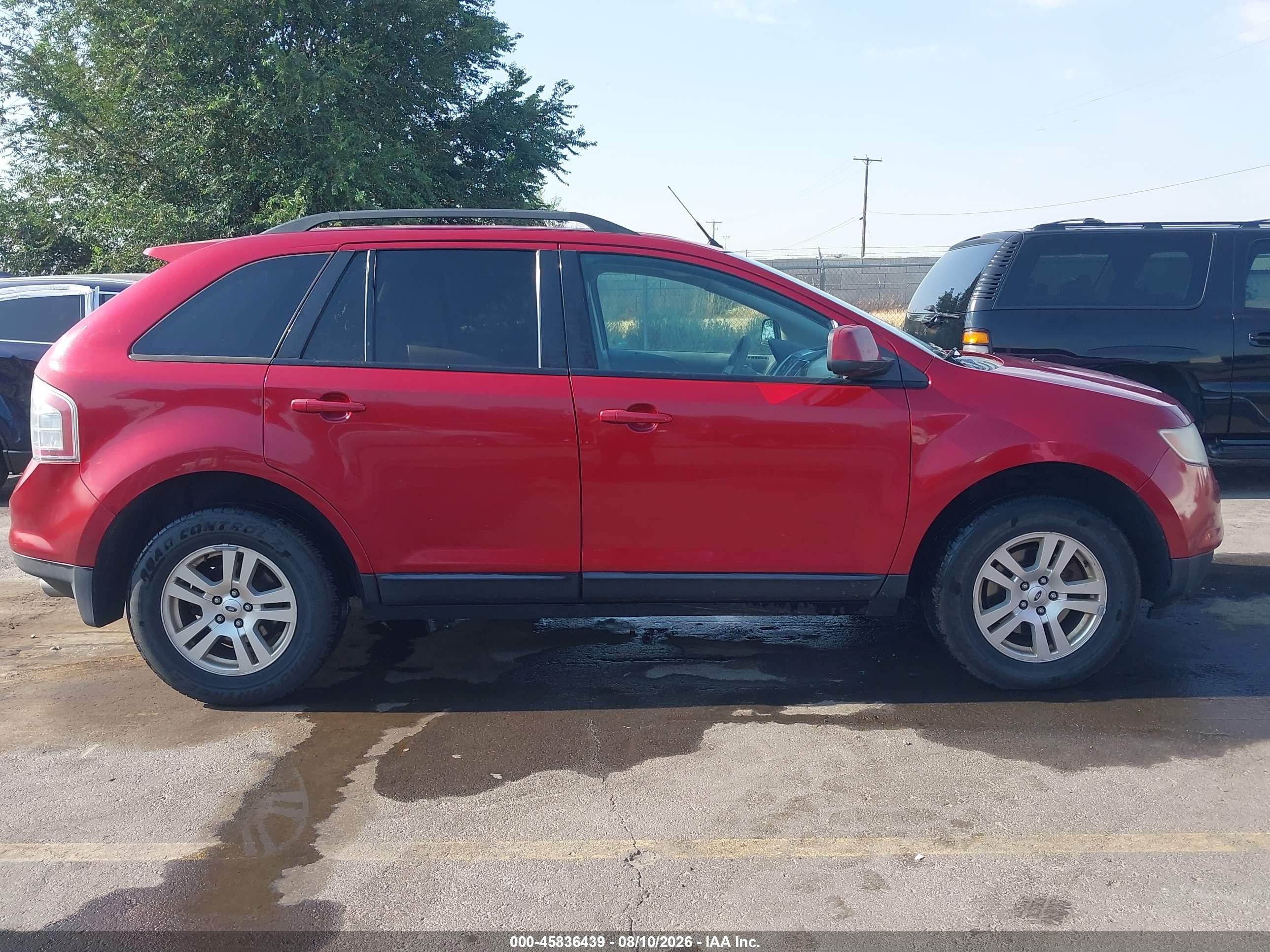2008 Ford Edge Sel Red vin: 2FMDK48C88BB21396