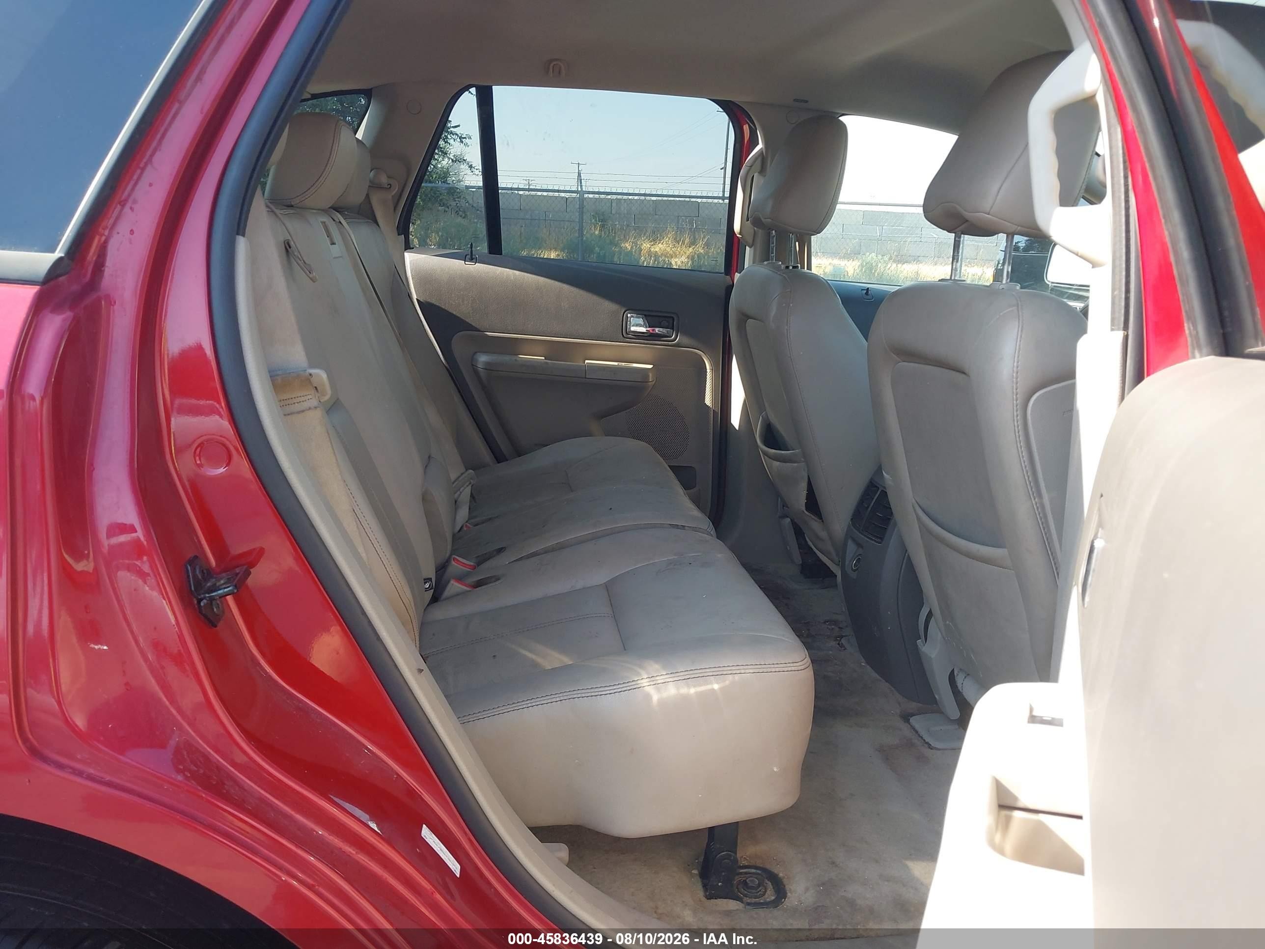 2008 Ford Edge Sel Red vin: 2FMDK48C88BB21396