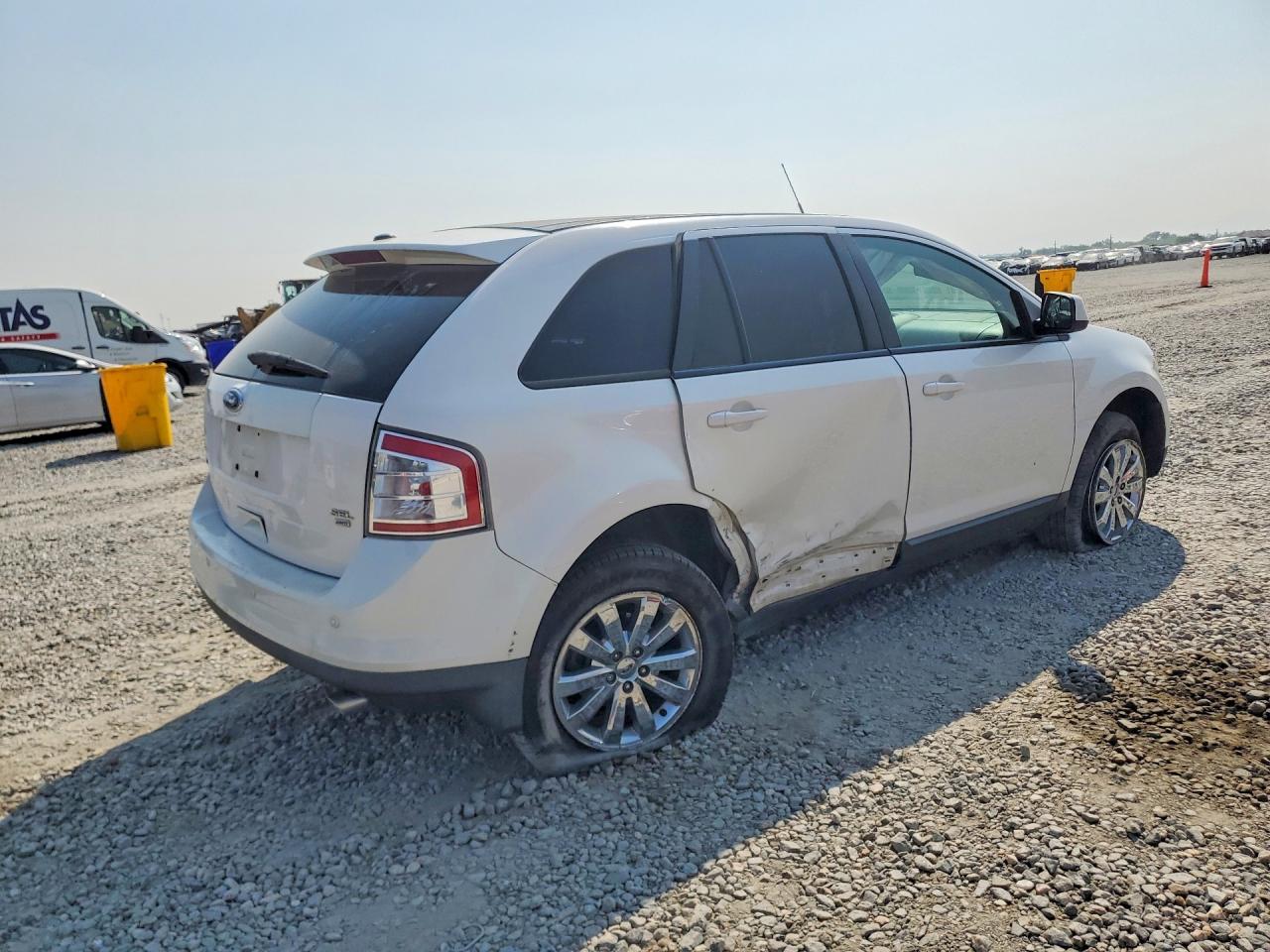 2009 Ford Edge Sel White vin: 2FMDK48C89BA64165