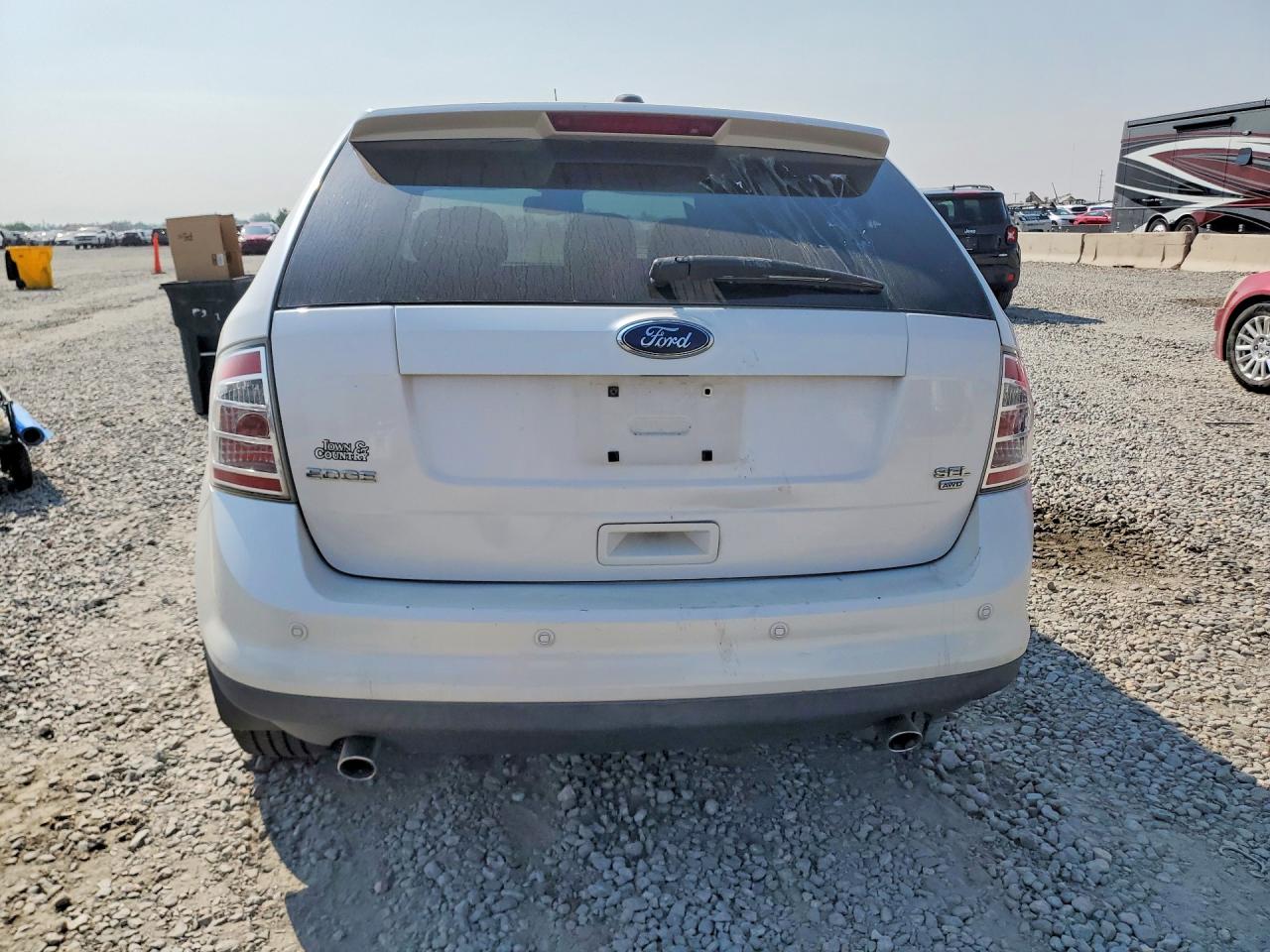 2009 Ford Edge Sel White vin: 2FMDK48C89BA64165