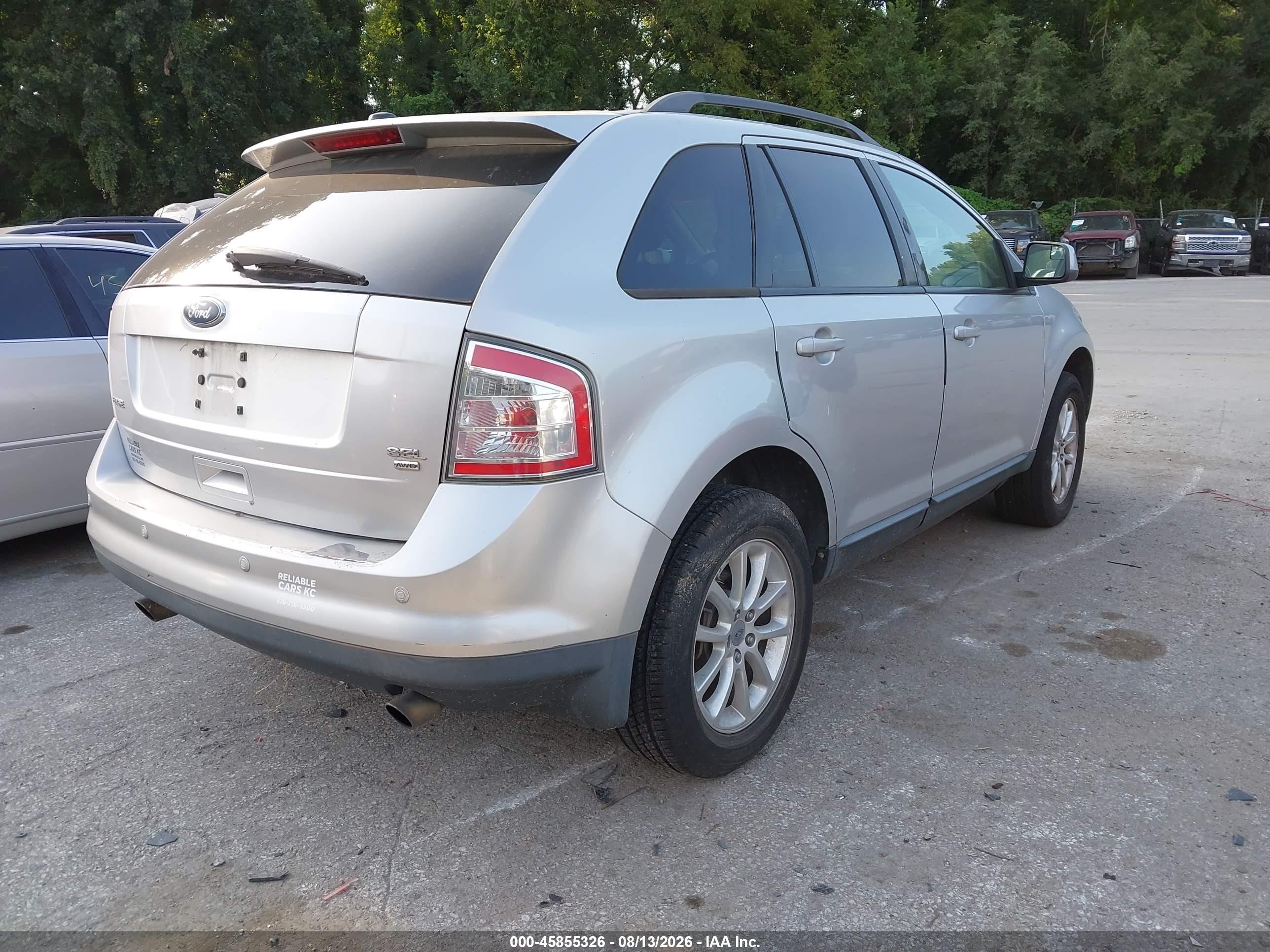 2009 Ford Edge Sel Silver vin: 2FMDK48C89BA81564