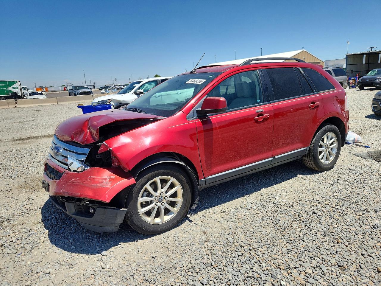 2009 Ford Edge Sel Red vin: 2FMDK48C89BA86540
