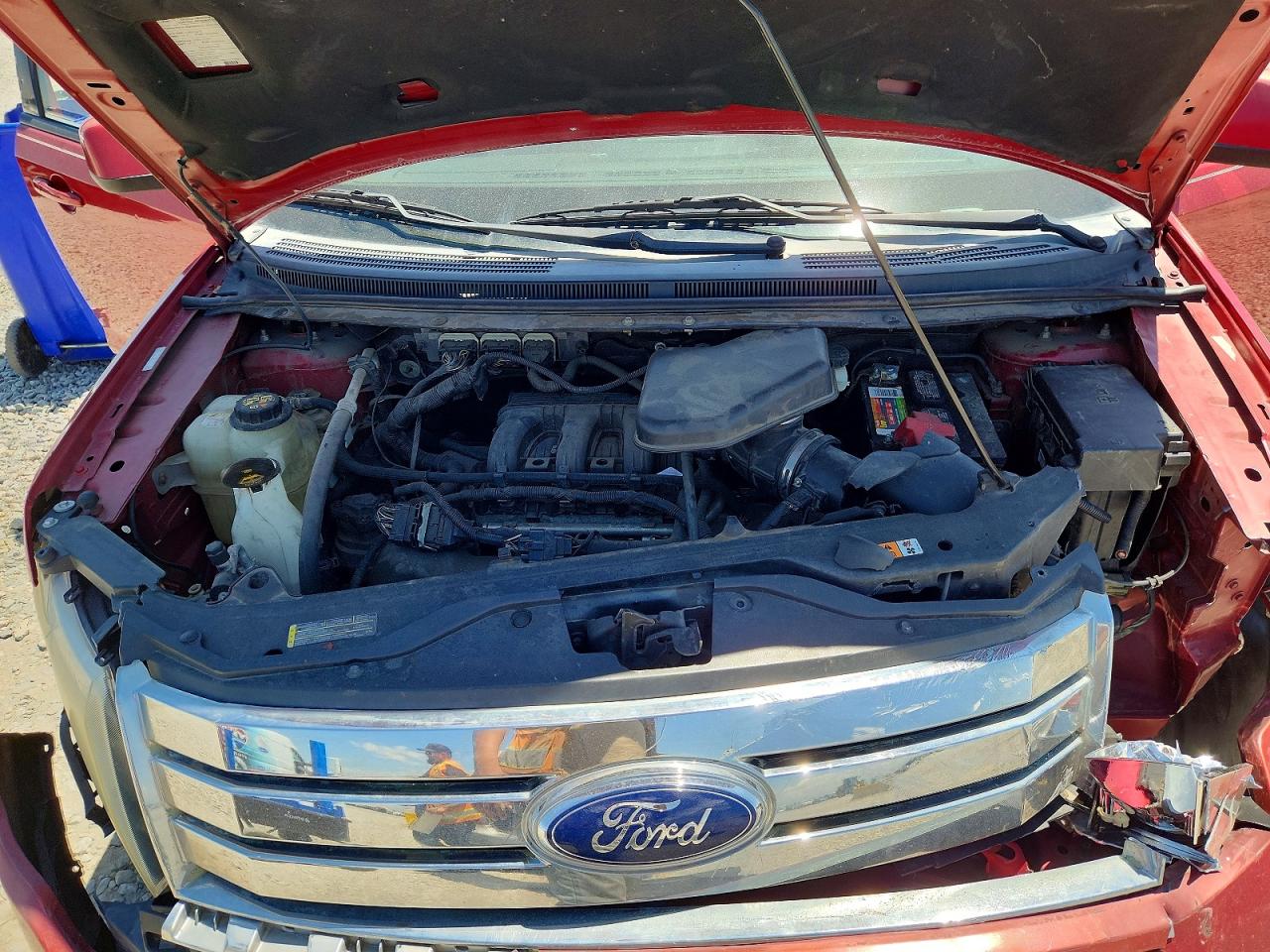 2009 Ford Edge Sel Red vin: 2FMDK48C89BA86540