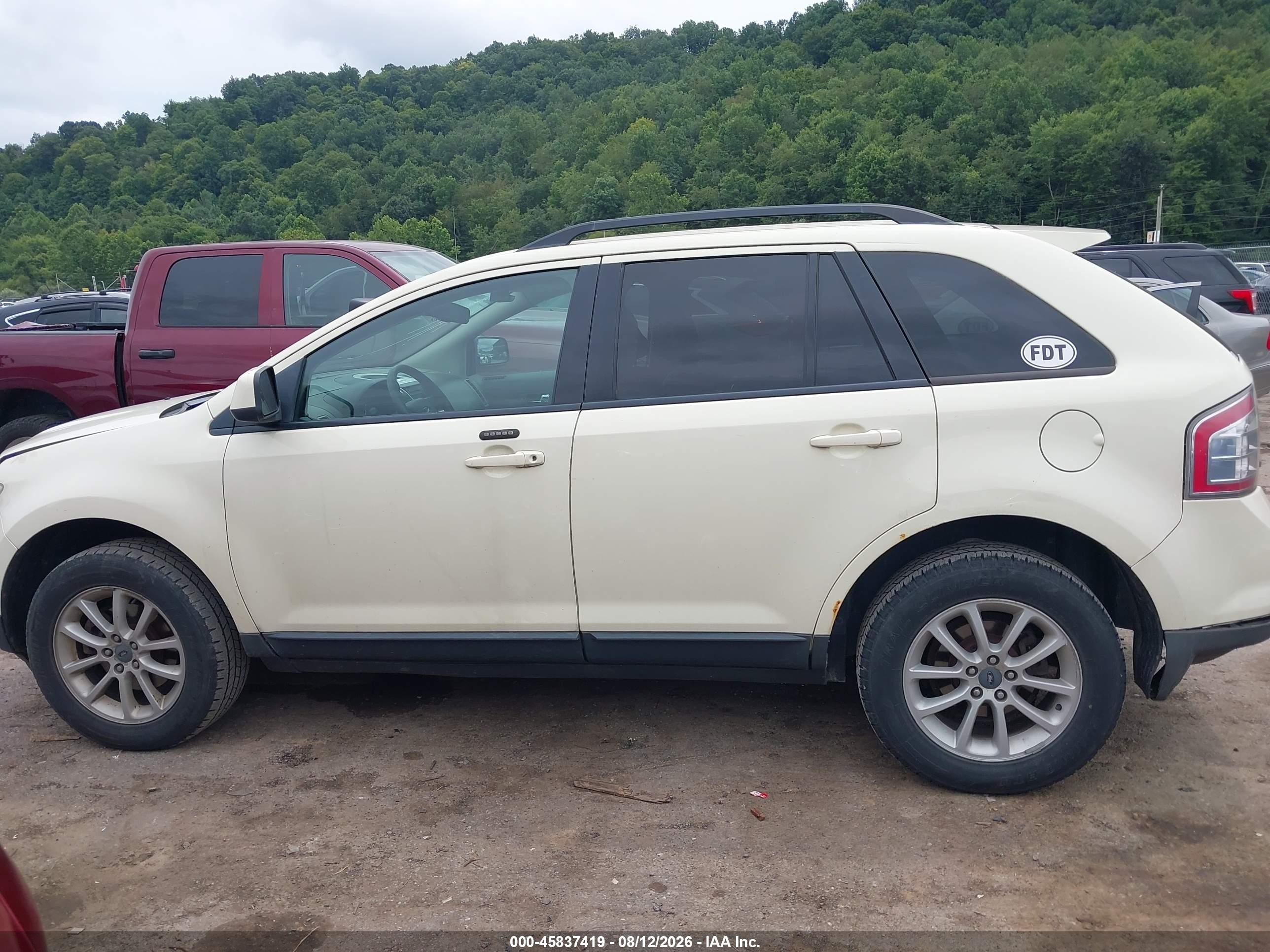 2007 Ford Edge Sel White vin: 2FMDK48C97BA38414