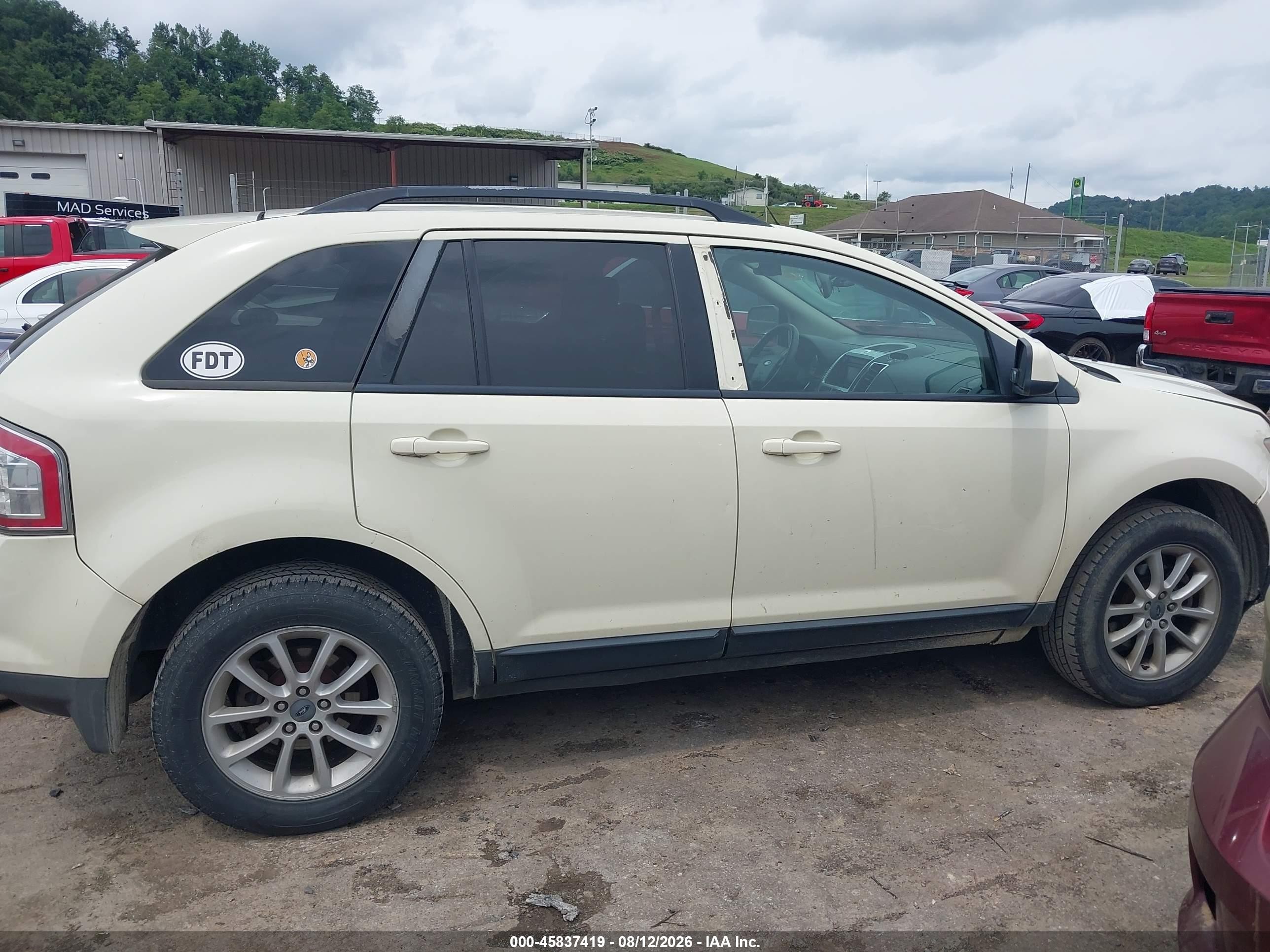 2007 Ford Edge Sel White vin: 2FMDK48C97BA38414