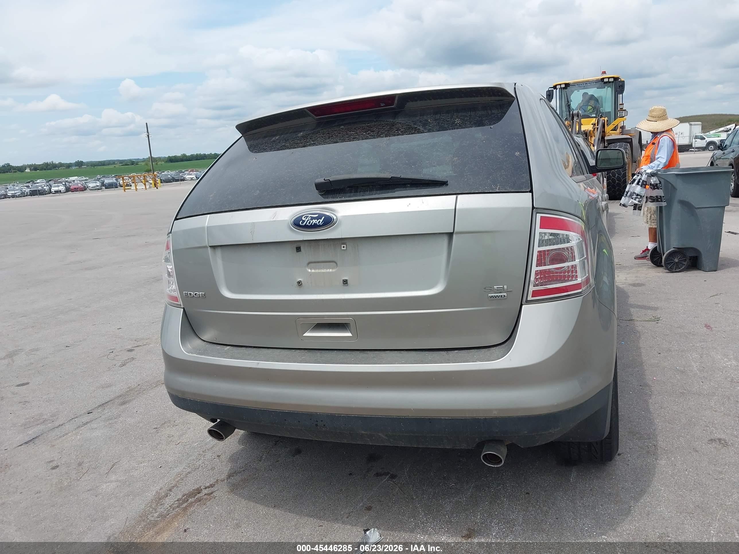 2008 Ford Edge Sel Gray vin: 2FMDK48C98BA13031