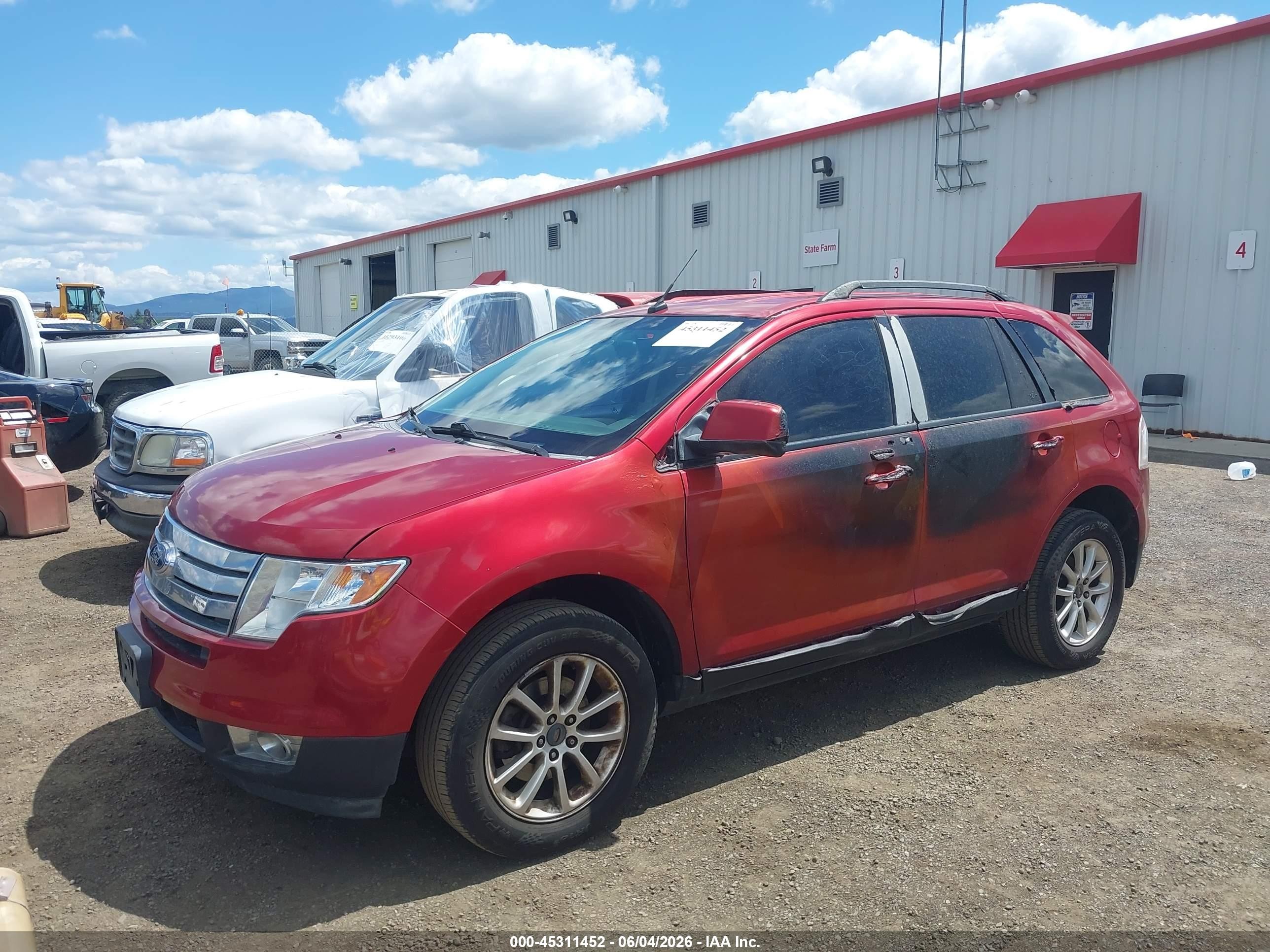 2009 Ford Edge Sel Red vin: 2FMDK48C99BA70296