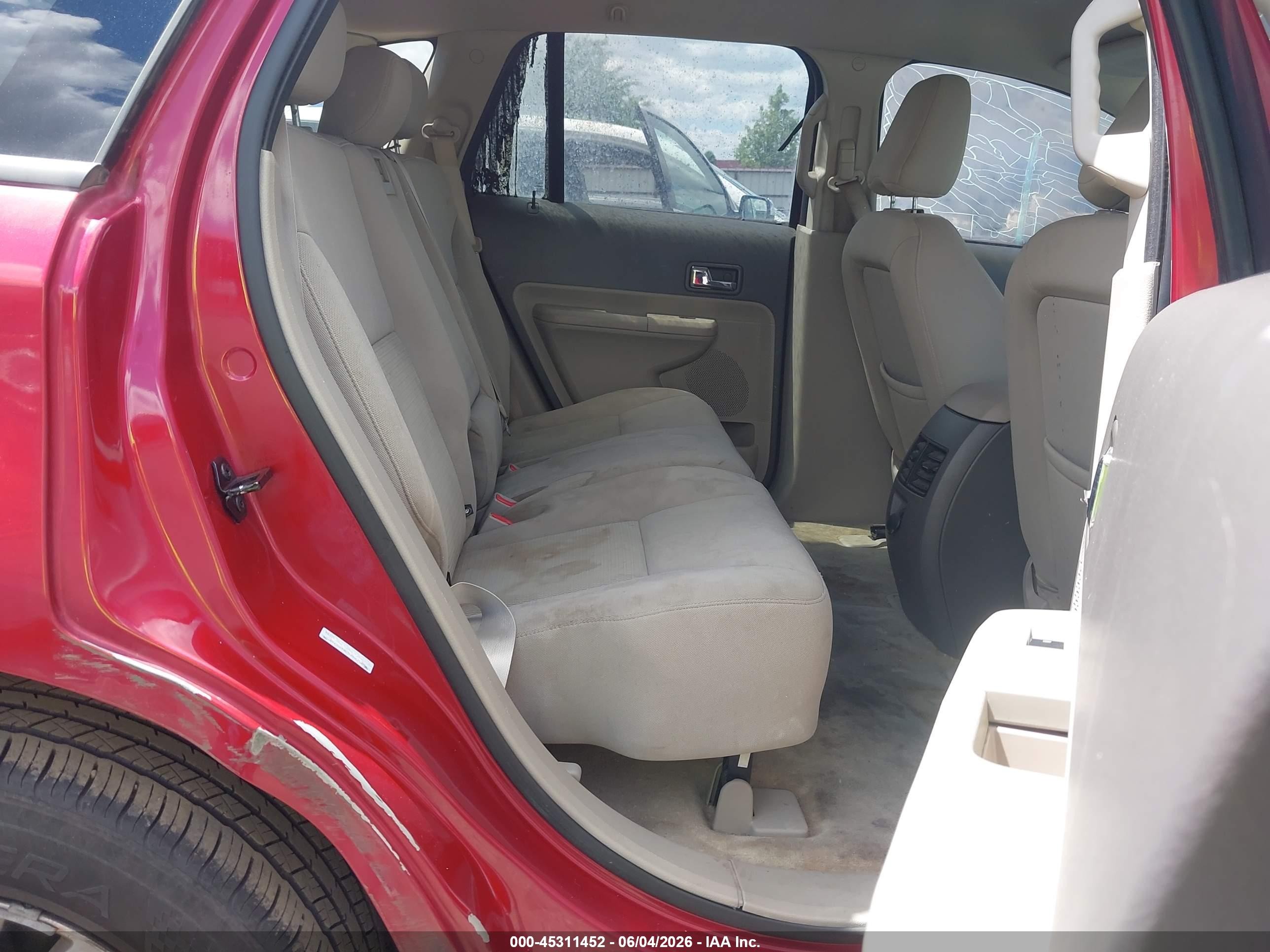 2009 Ford Edge Sel Red vin: 2FMDK48C99BA70296