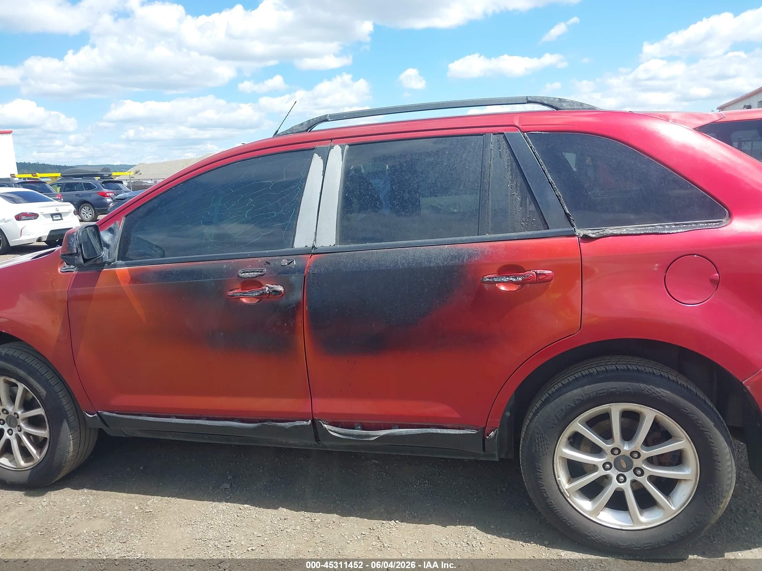 2009 Ford Edge Sel Red vin: 2FMDK48C99BA70296