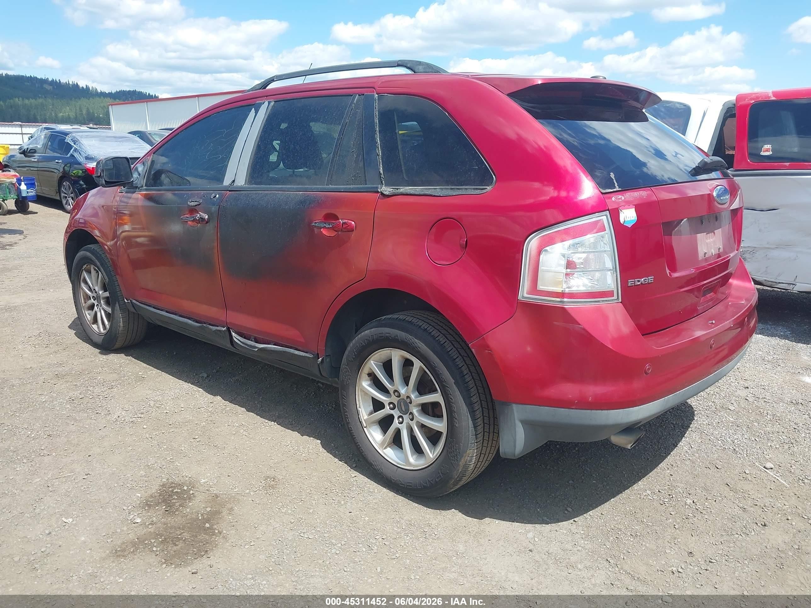 2009 Ford Edge Sel Red vin: 2FMDK48C99BA70296