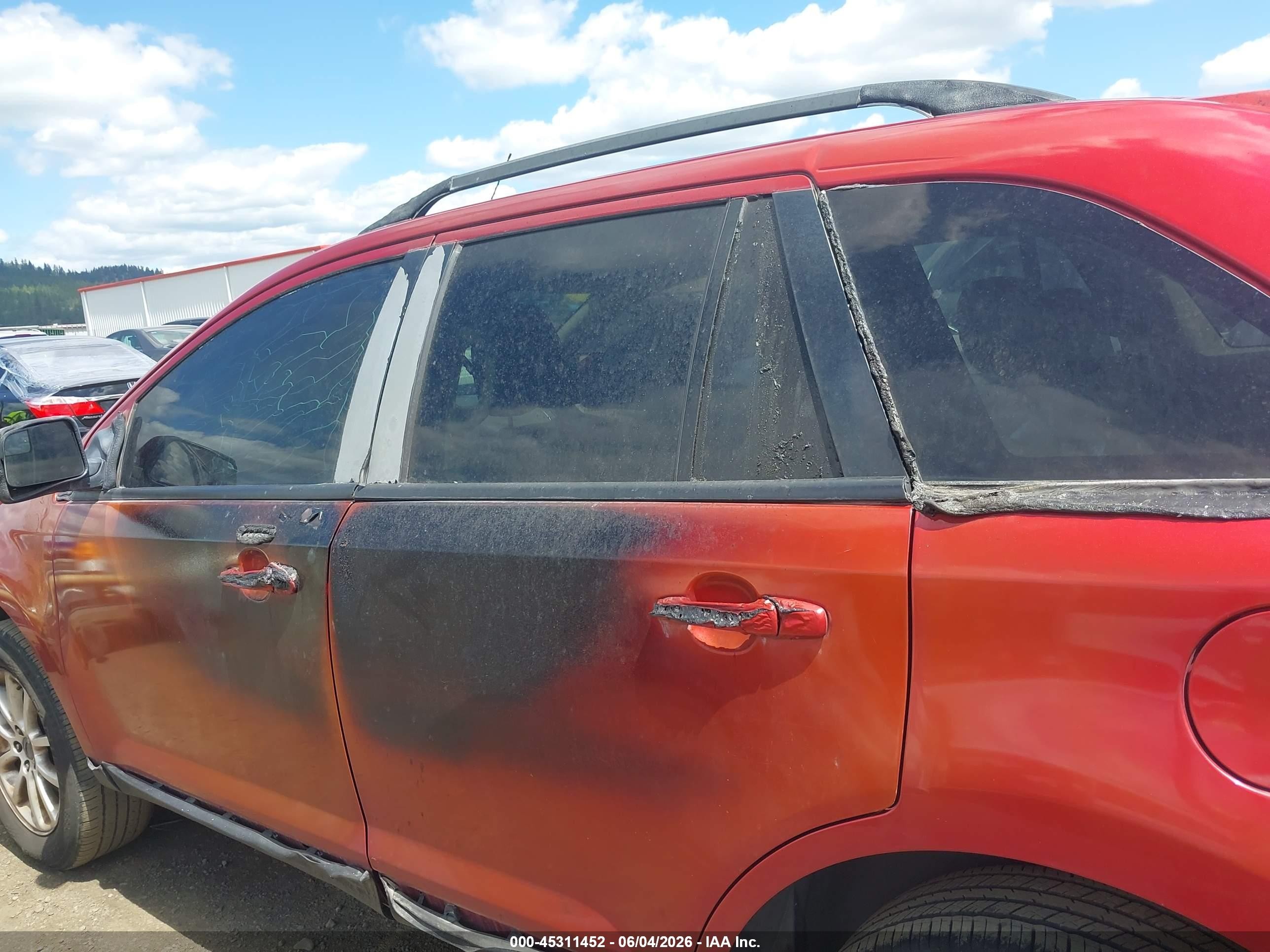 2009 Ford Edge Sel Red vin: 2FMDK48C99BA70296