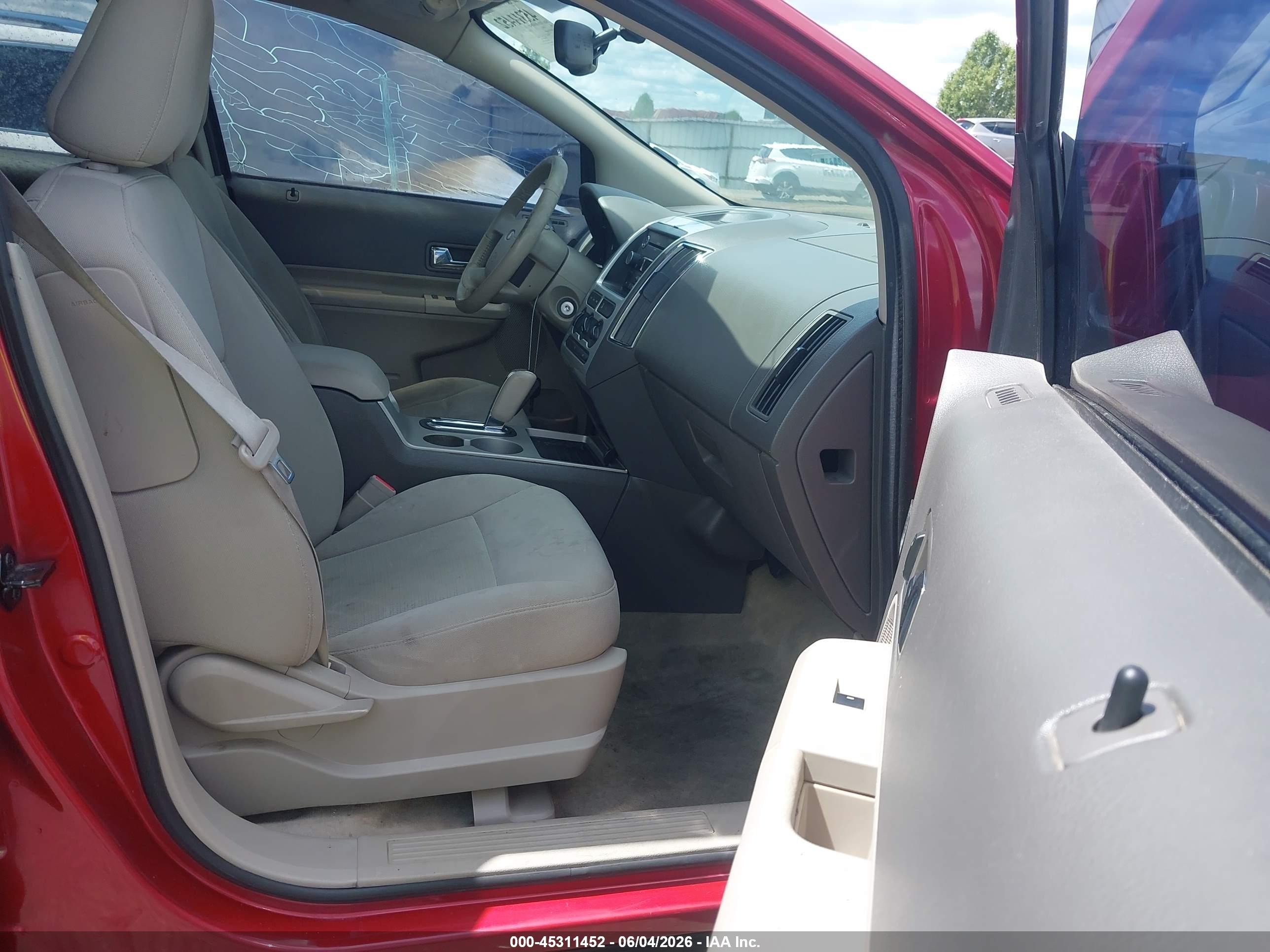 2009 Ford Edge Sel Red vin: 2FMDK48C99BA70296