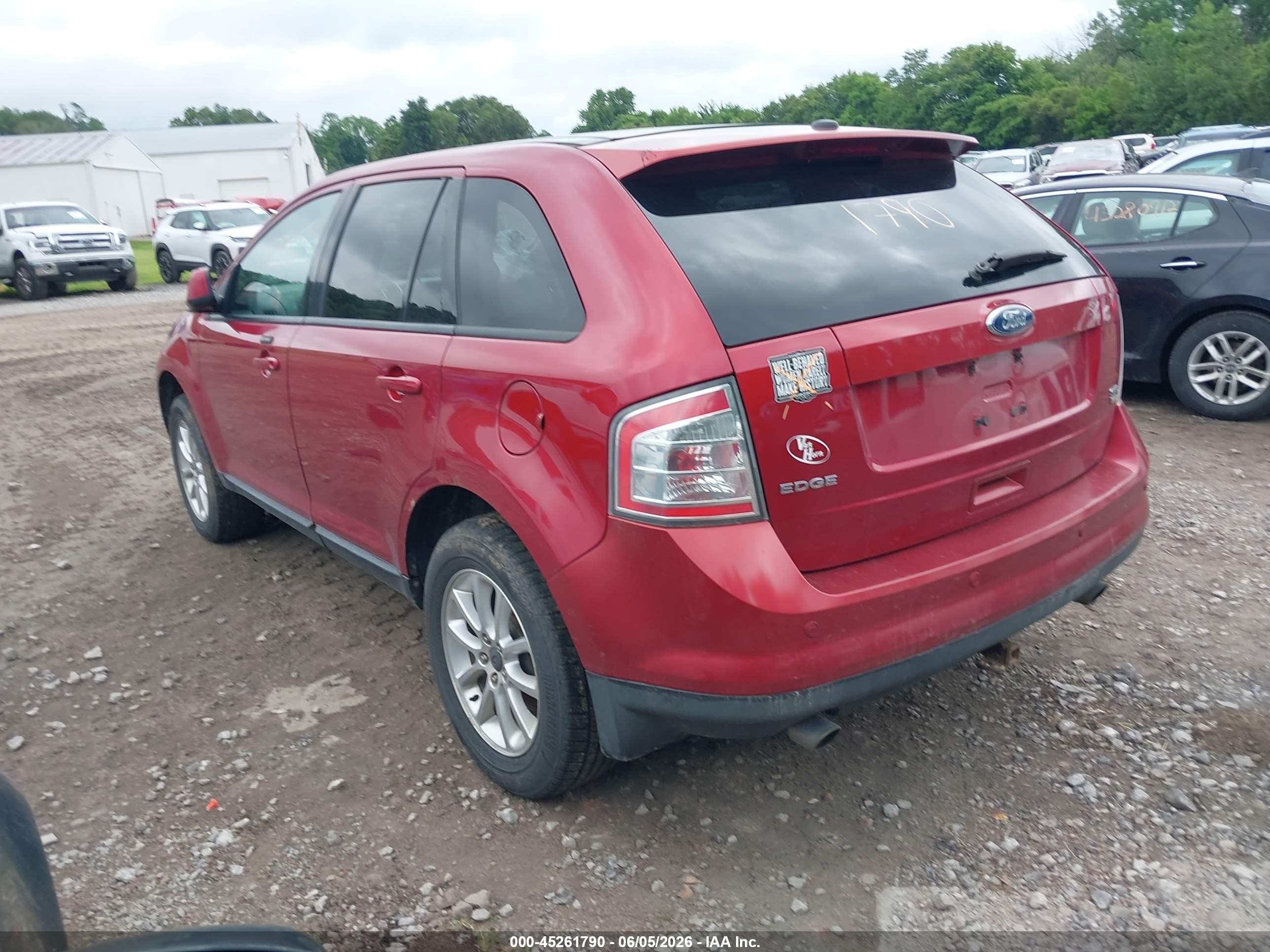 2009 Ford Edge Sel Red vin: 2FMDK48C99BB05998