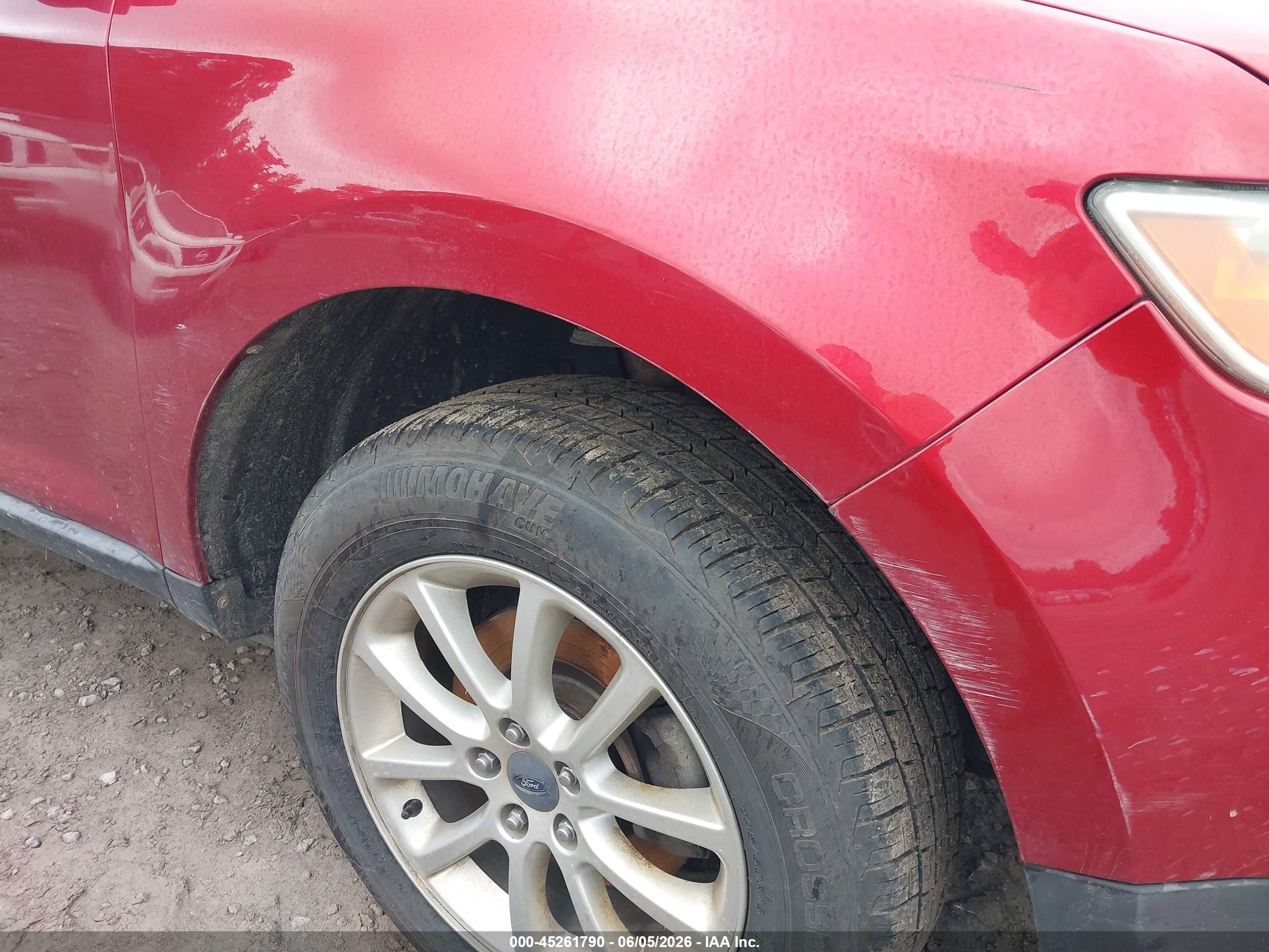 2009 Ford Edge Sel Red vin: 2FMDK48C99BB05998