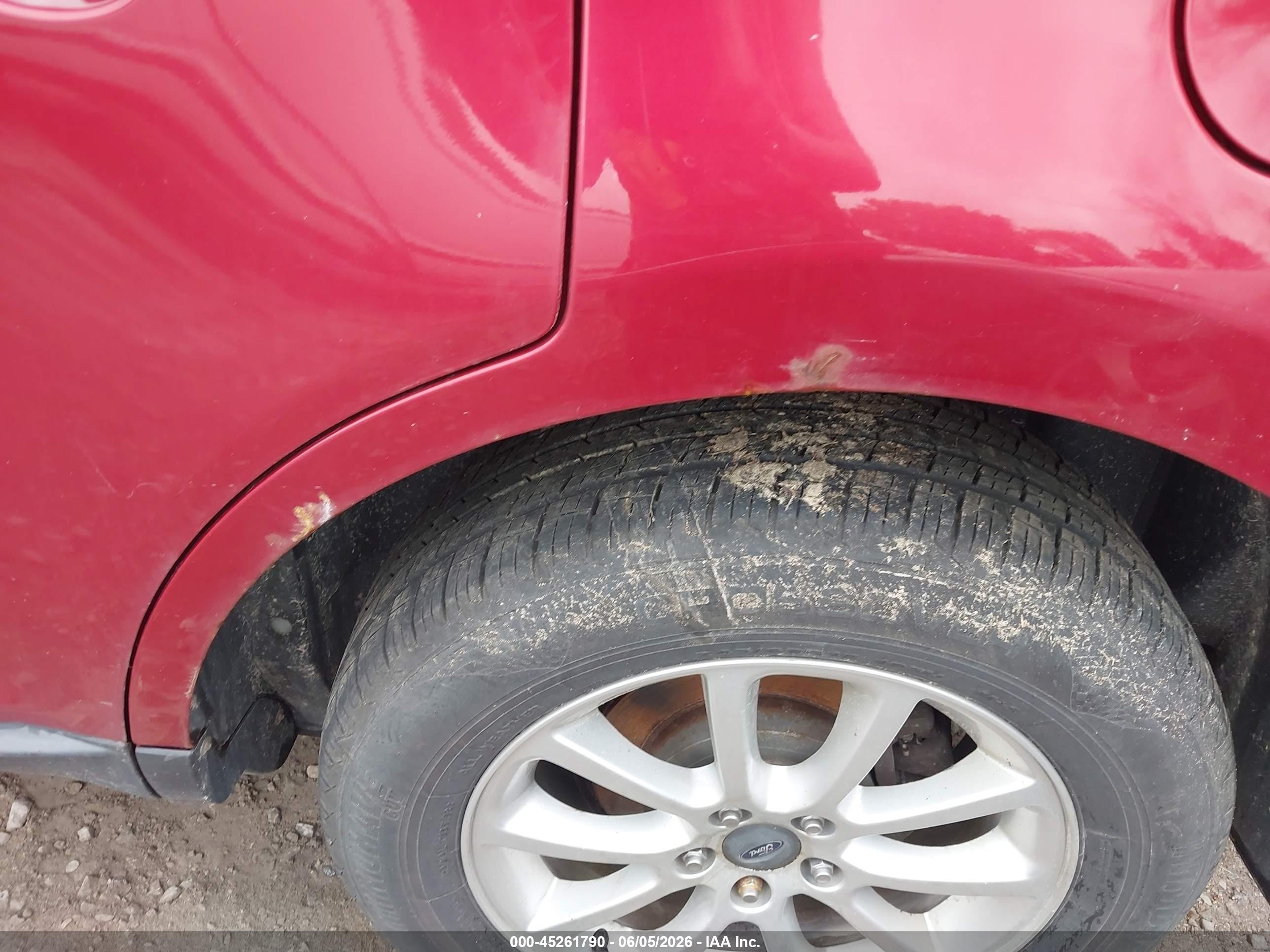 2009 Ford Edge Sel Red vin: 2FMDK48C99BB05998