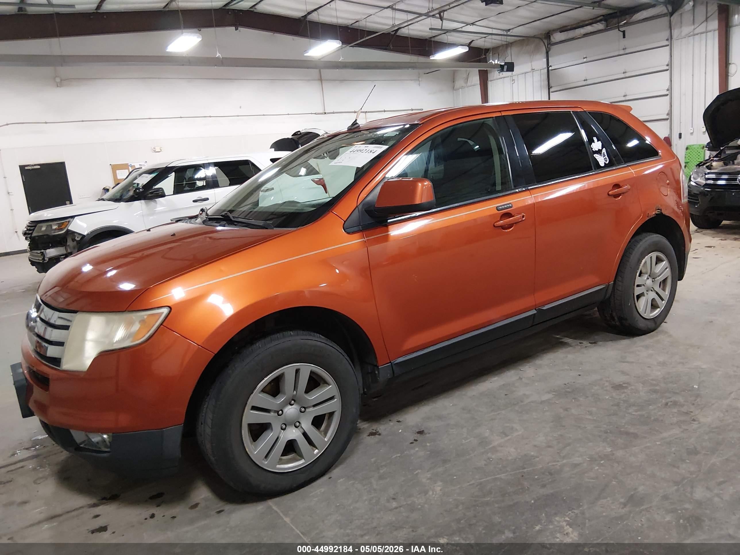 2007 Ford Edge Sel Orange vin: 2FMDK48CX7BA69557