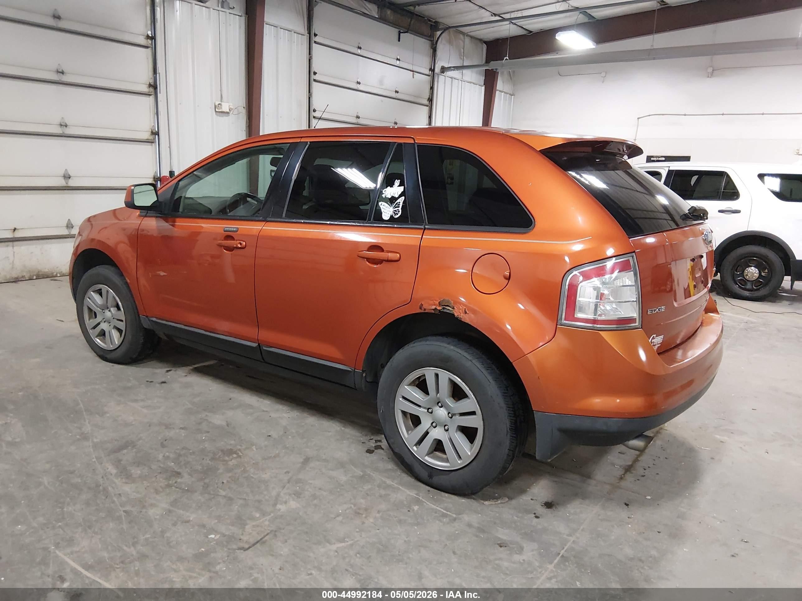 2007 Ford Edge Sel Orange vin: 2FMDK48CX7BA69557