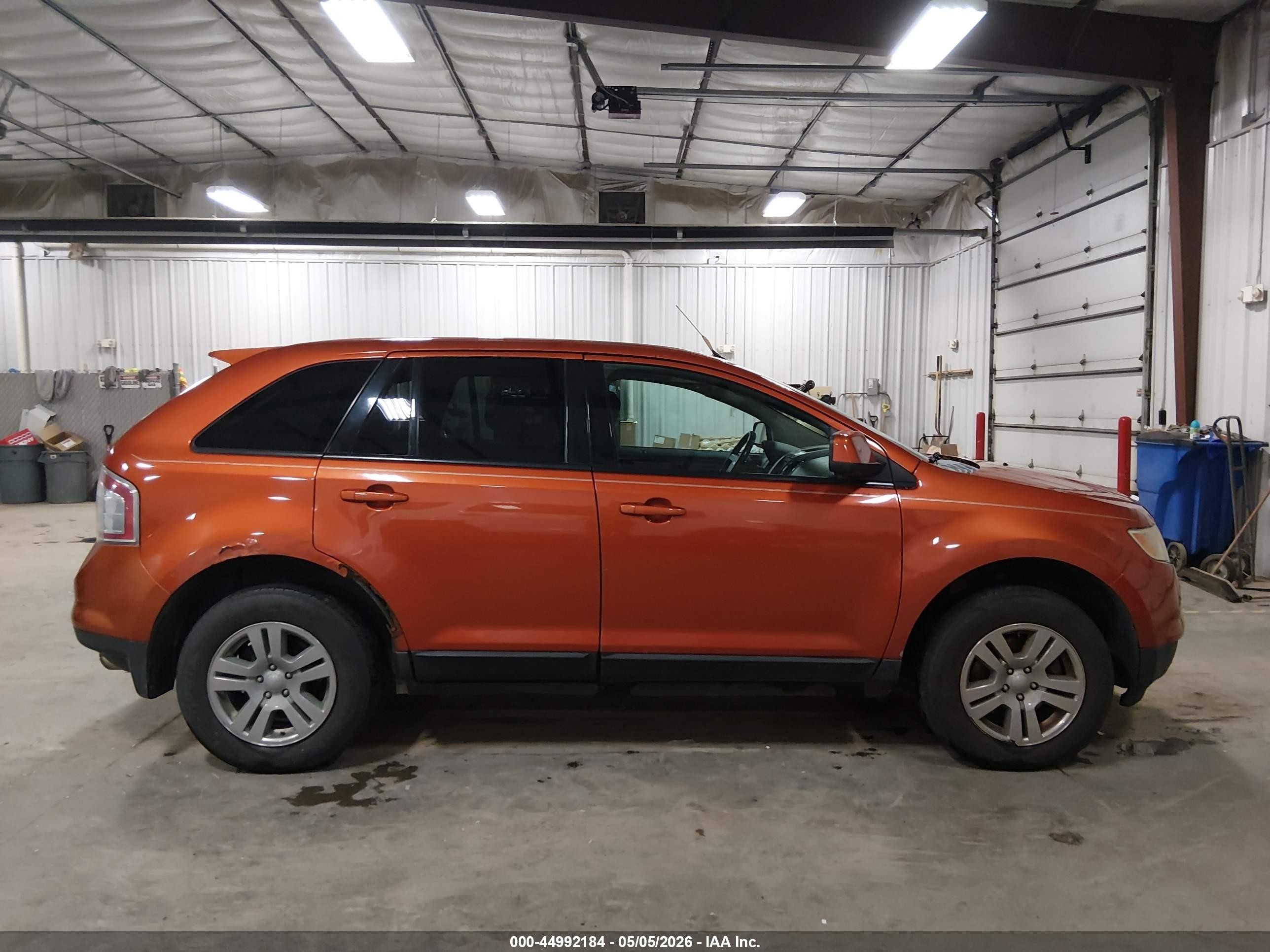 2007 Ford Edge Sel Orange vin: 2FMDK48CX7BA69557