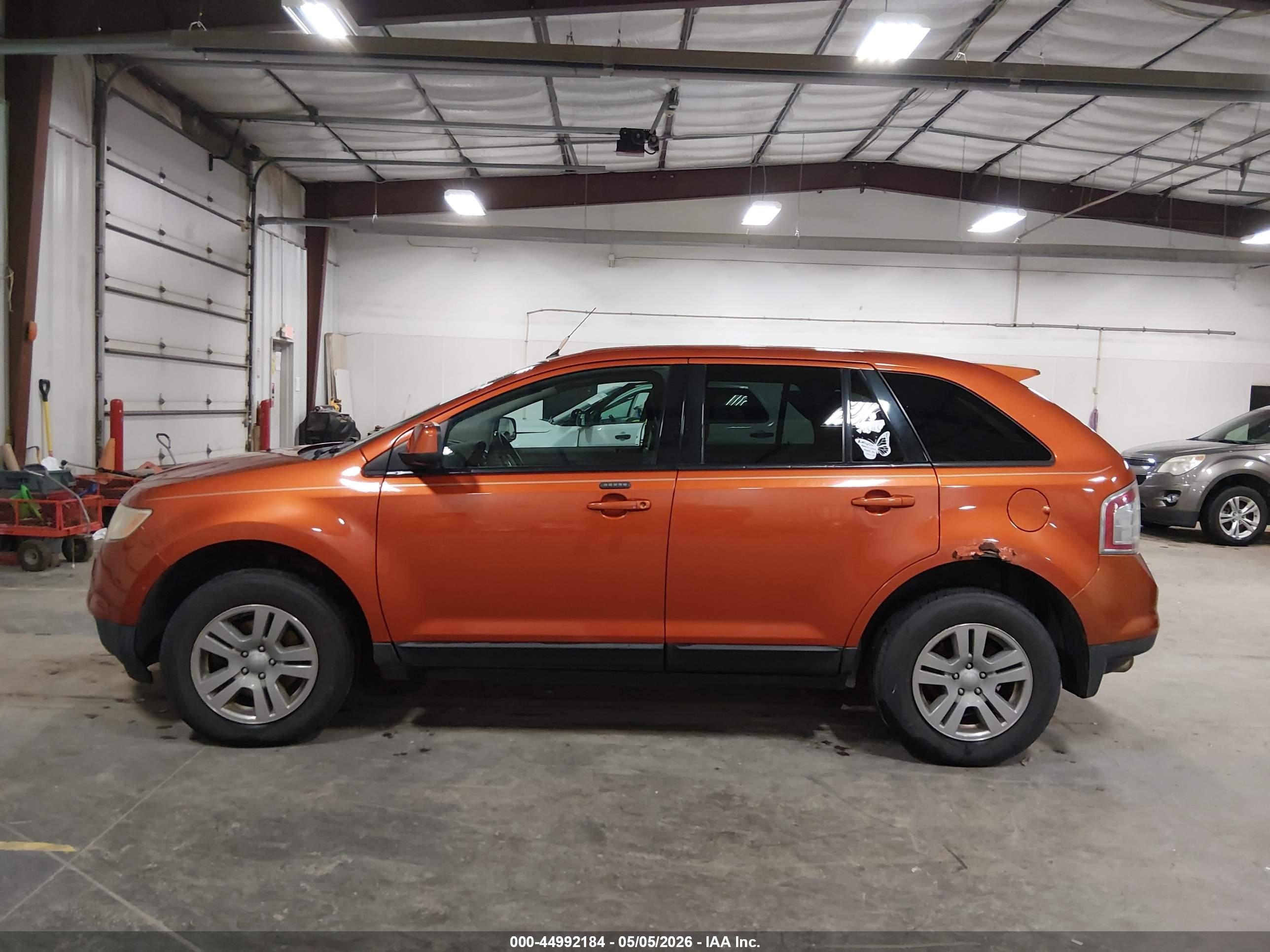 2007 Ford Edge Sel Orange vin: 2FMDK48CX7BA69557