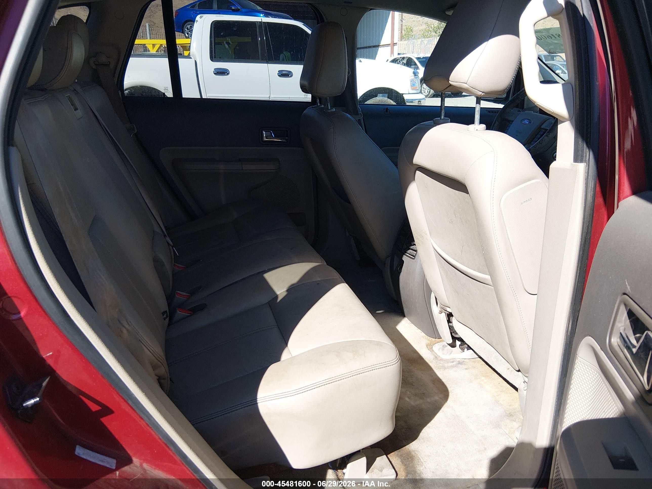2008 Ford Edge Sel Red vin: 2FMDK48CX8BB14353