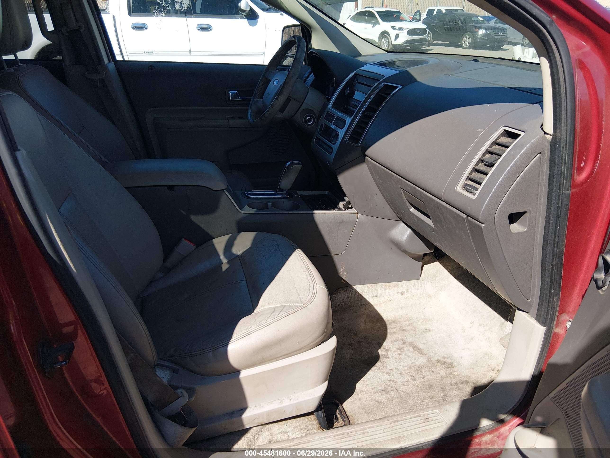 2008 Ford Edge Sel Red vin: 2FMDK48CX8BB14353