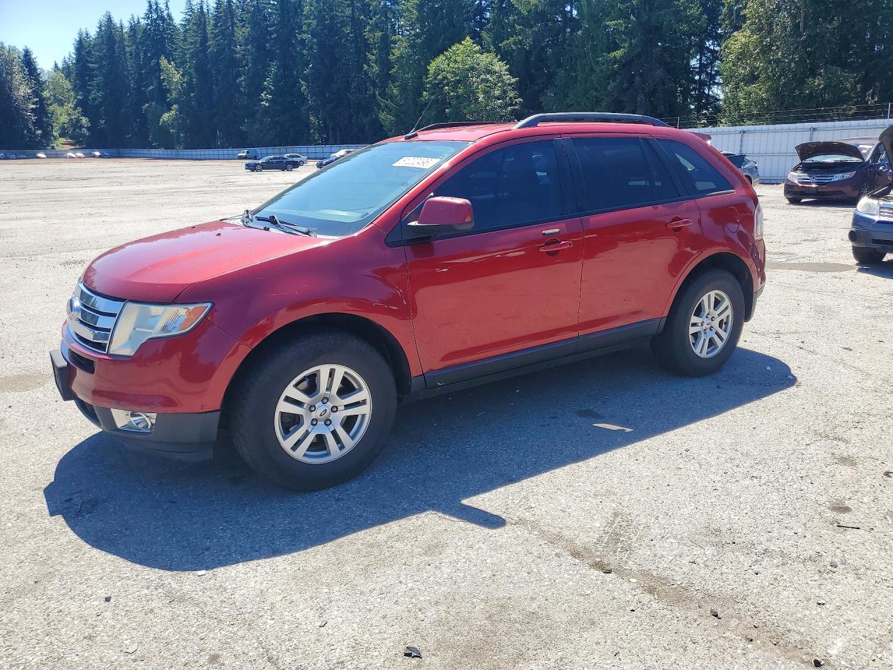 2008 Ford Edge Sel Red vin: 2FMDK48CX8BB21173