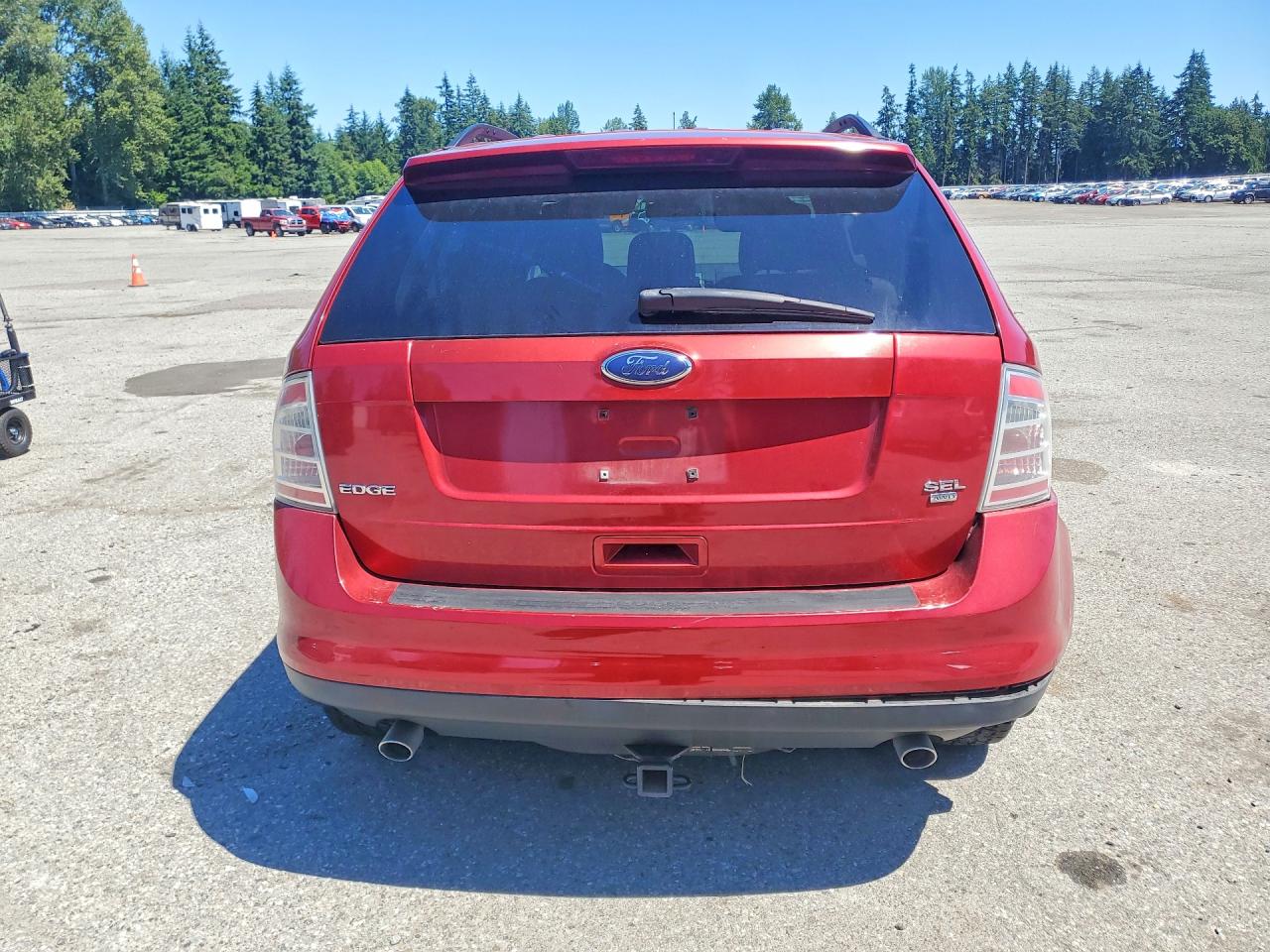 2008 Ford Edge Sel Red vin: 2FMDK48CX8BB21173