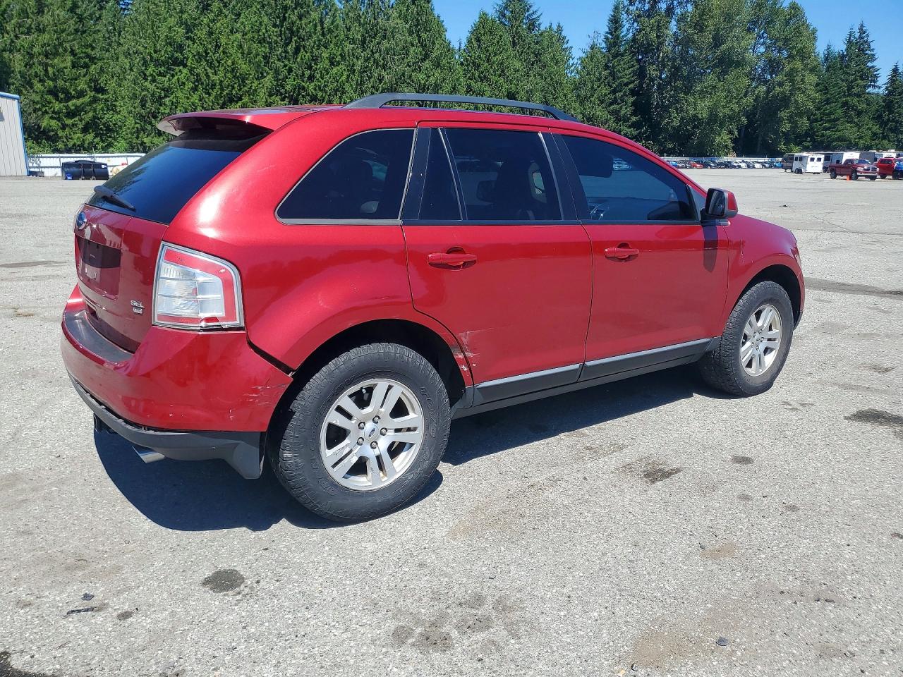 2008 Ford Edge Sel Red vin: 2FMDK48CX8BB21173