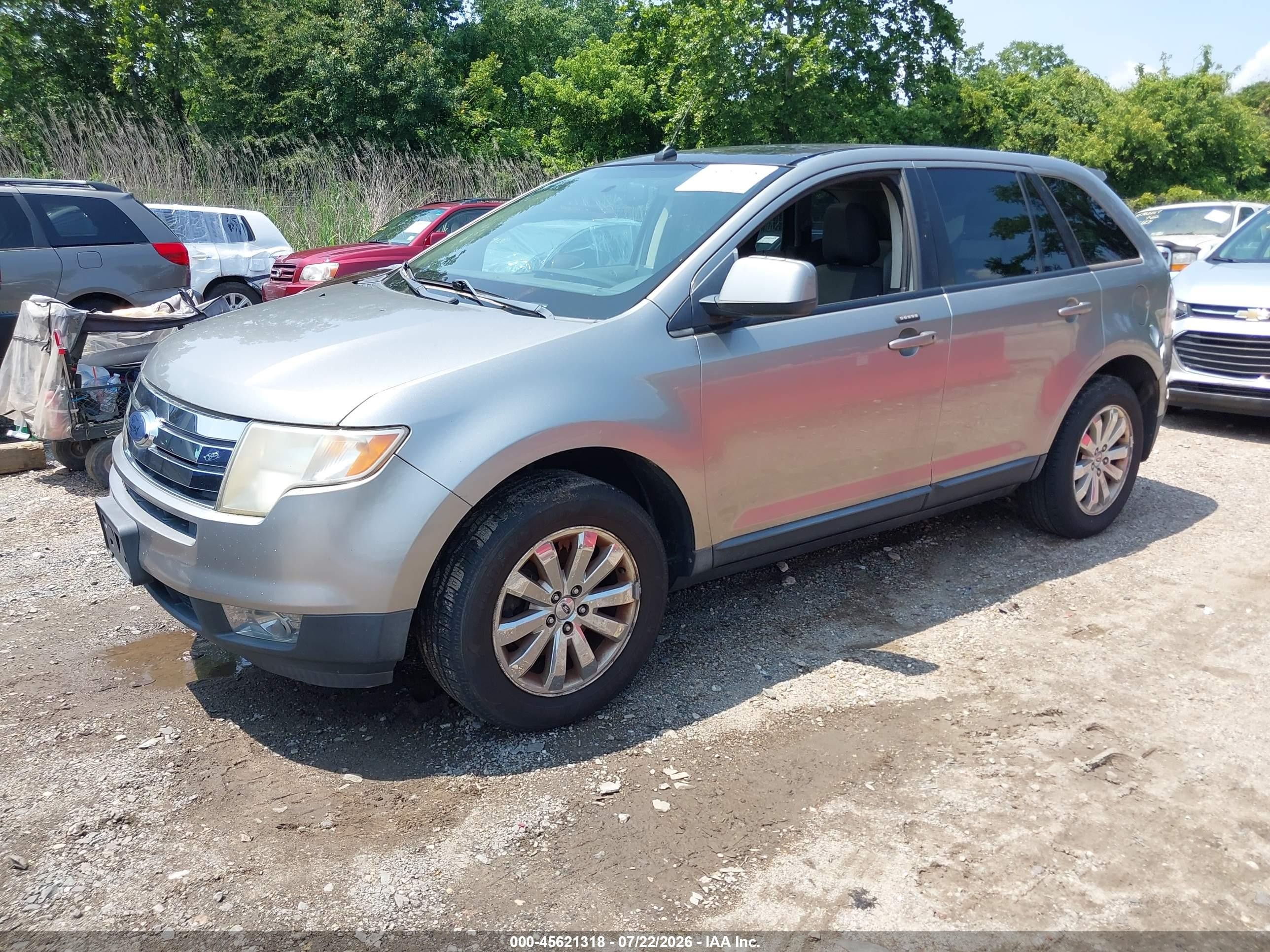 2008 Ford Edge Sel Silver vin: 2FMDK48CX8BB31329